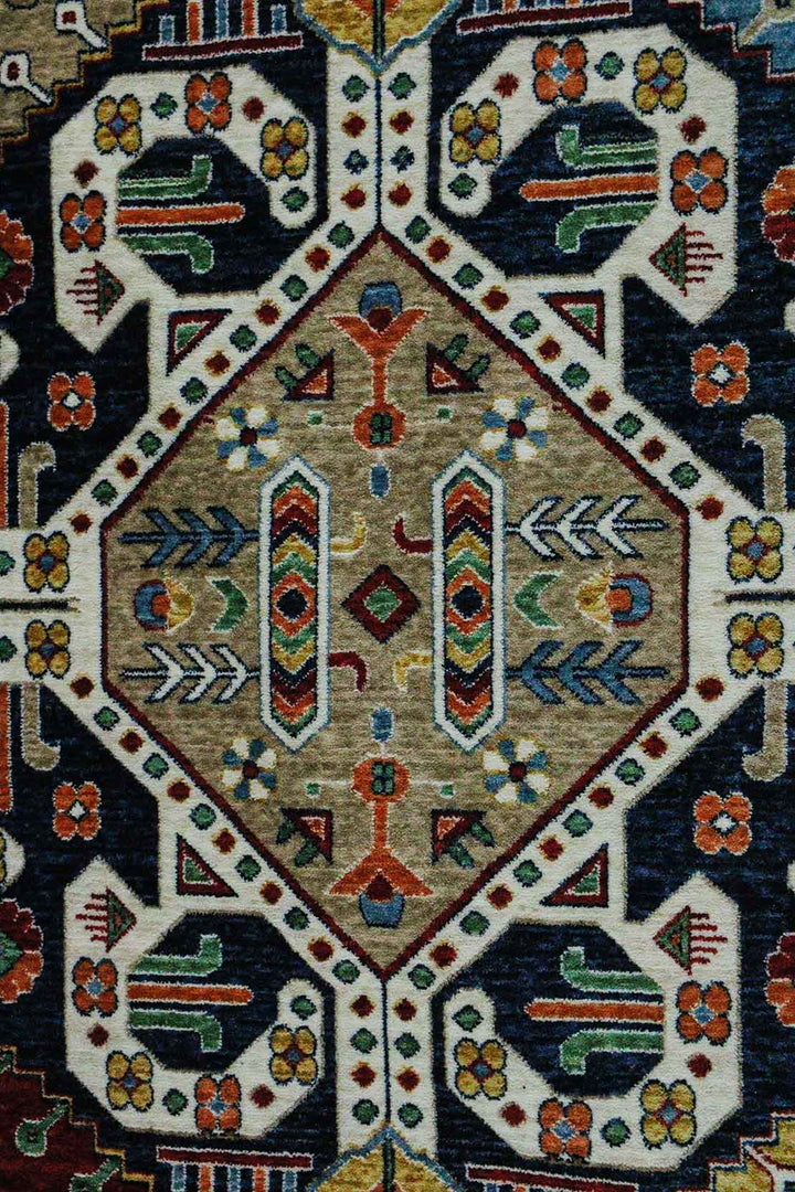 Iranian Rhyton Rugs-Wd Rug - 6.5 x 9.8 FT - Blue - Resilient Construction for Long-Lasting Use