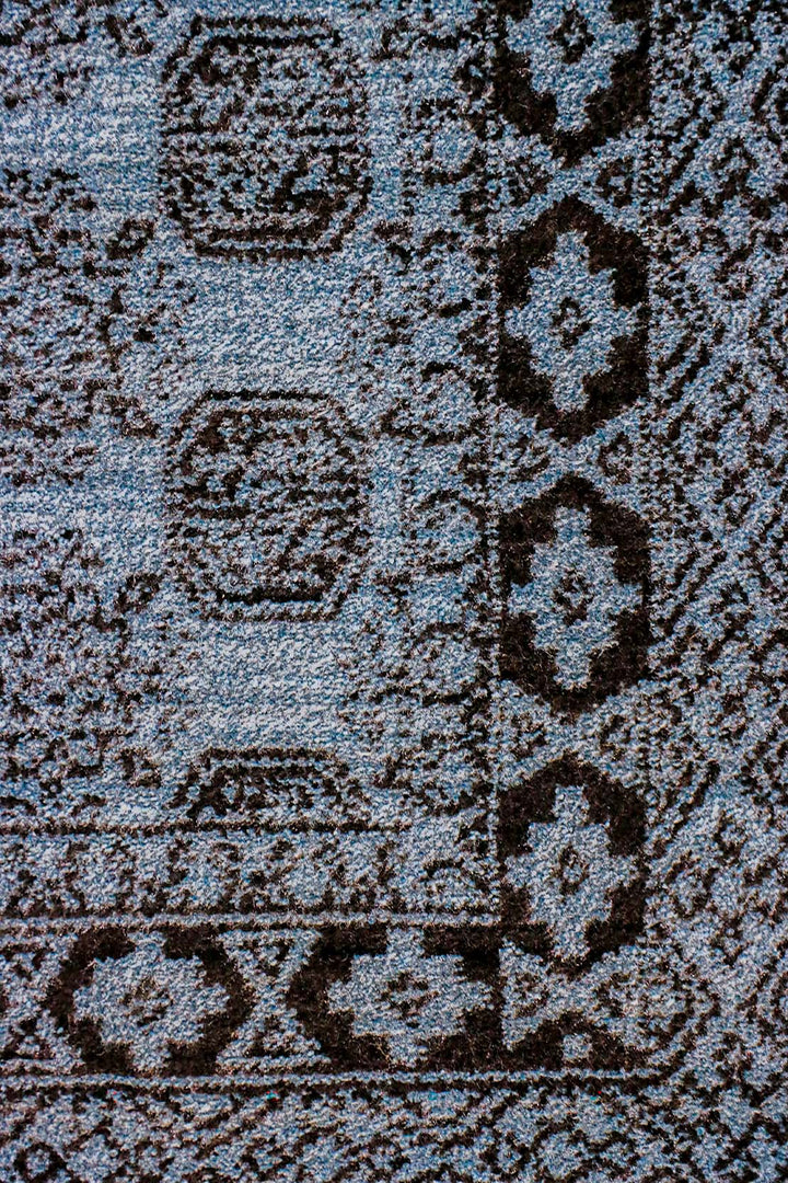 Turkish Modern  Festival Wd Rug  - 2.6 x 8.2 FT - Blue -  Luxurious Woven Masterpiece 50% Off!