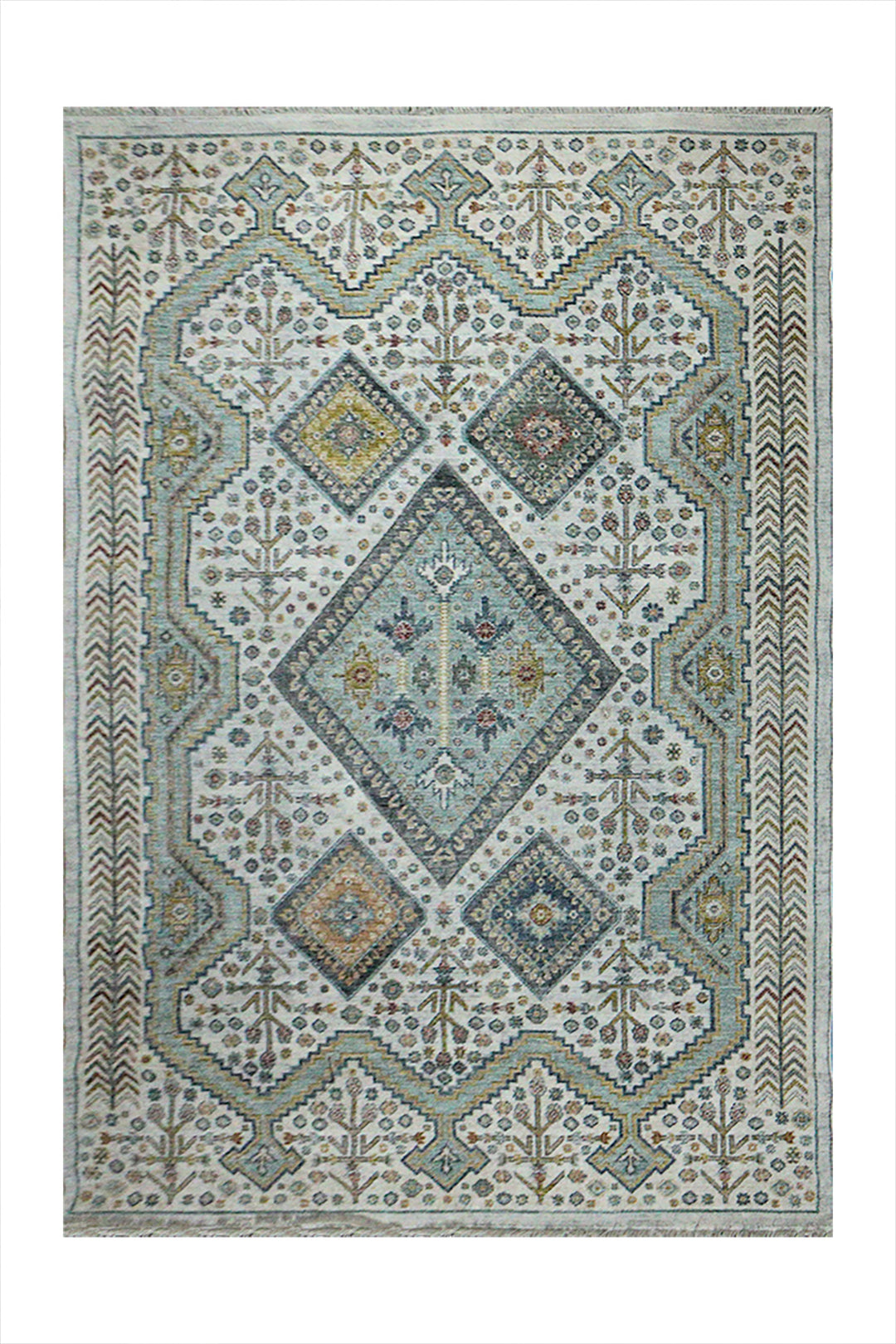 Turkish Modern Festival Plus Rug - 4.9 x 7.5 FT - Sleek and Minimalist for Chic Interiors