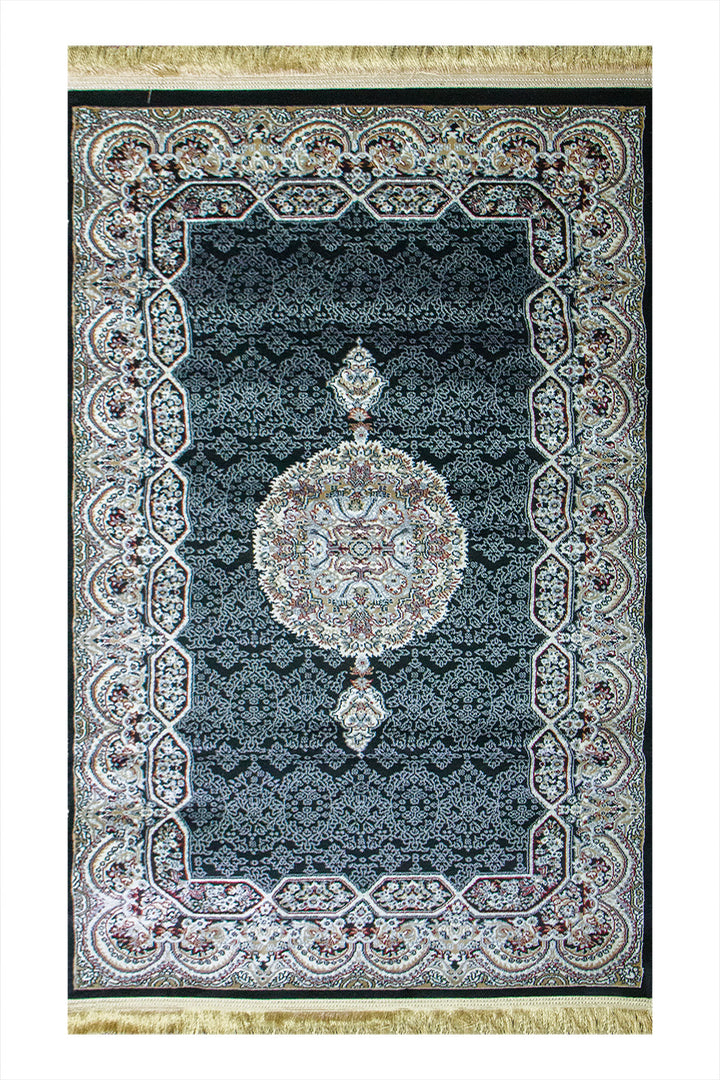 Classical Turkish Topaz Rug - 3.2 x 4.9 FT - Resilient Construction for Long-Lasting Use