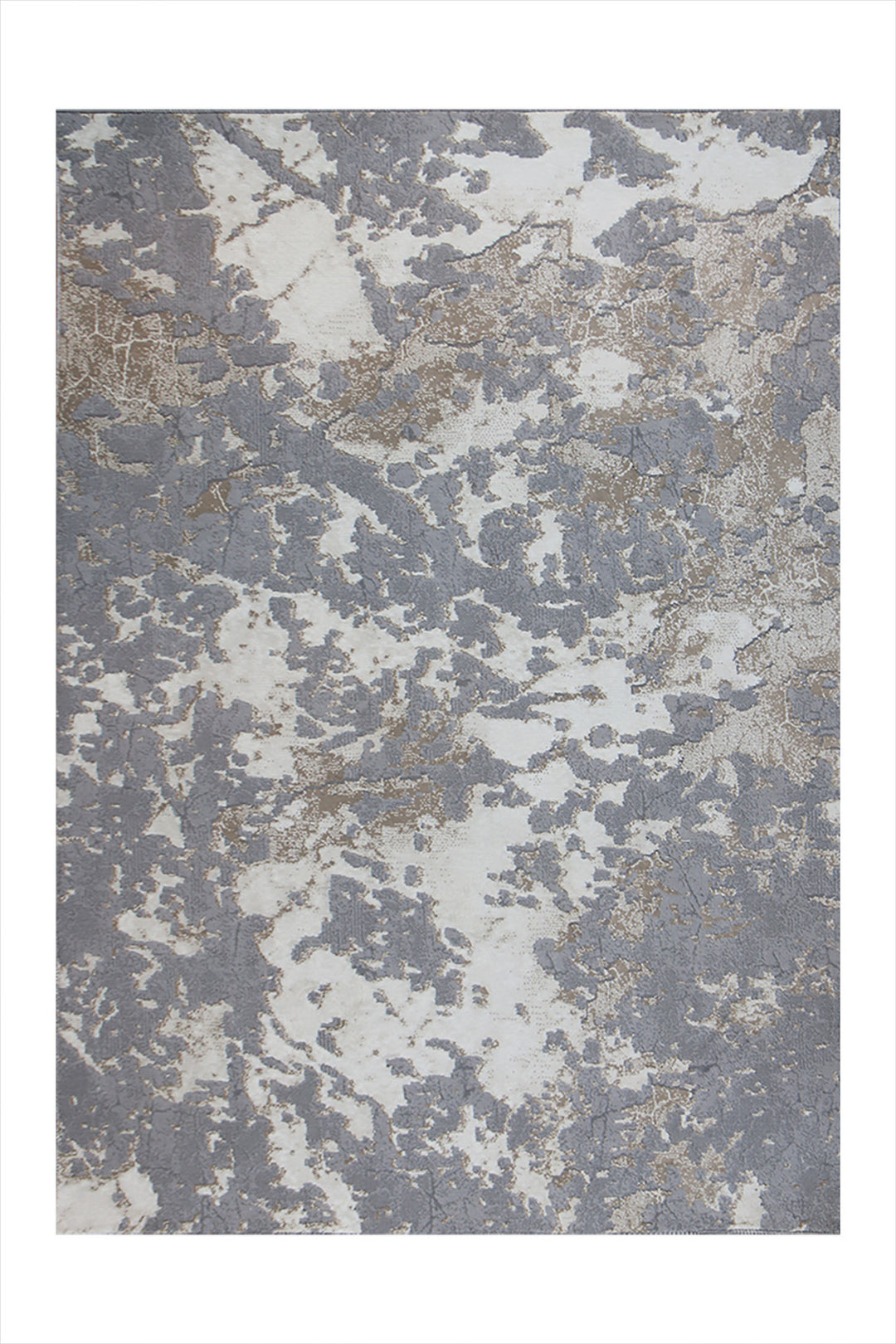 Turkish Modern Festival-1 Rug - 3.9 x 5.9  FT - Gray  Superior Comfort, Modern Style Accent Rugs