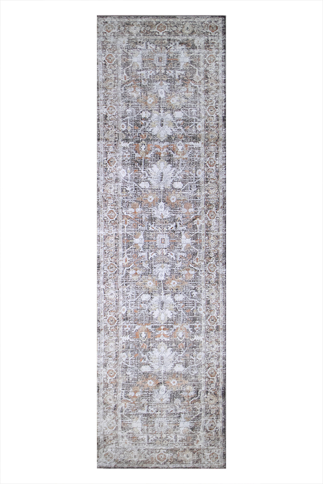 Turkish Modern  Festival 1 Rug - 2.6 x 9.8 FT - Gray - Superior Comfort, Modern Style Accent Rugs