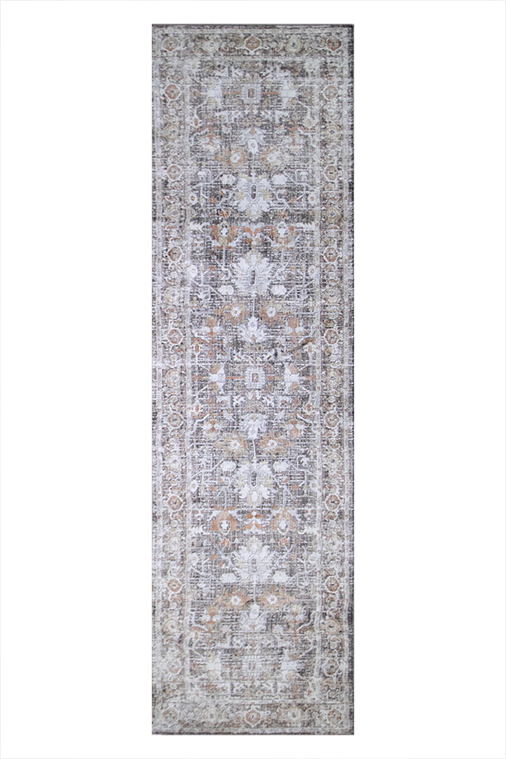 Turkish Modern  Festival 1 Rug - 2.6 x 9.8 FT - Gray - Superior Comfort, Modern Style Accent Rugs