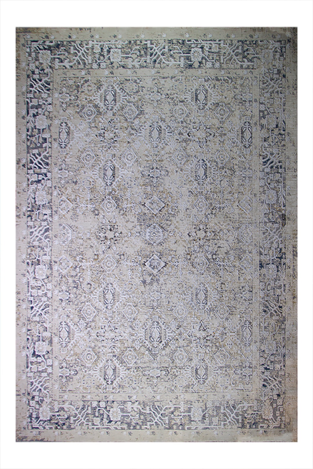 Turkish Modern  Festival Plus Rug - 9.5 x 12.1 FT - Gray - Superior Comfort, Modern Style Accent Rugs