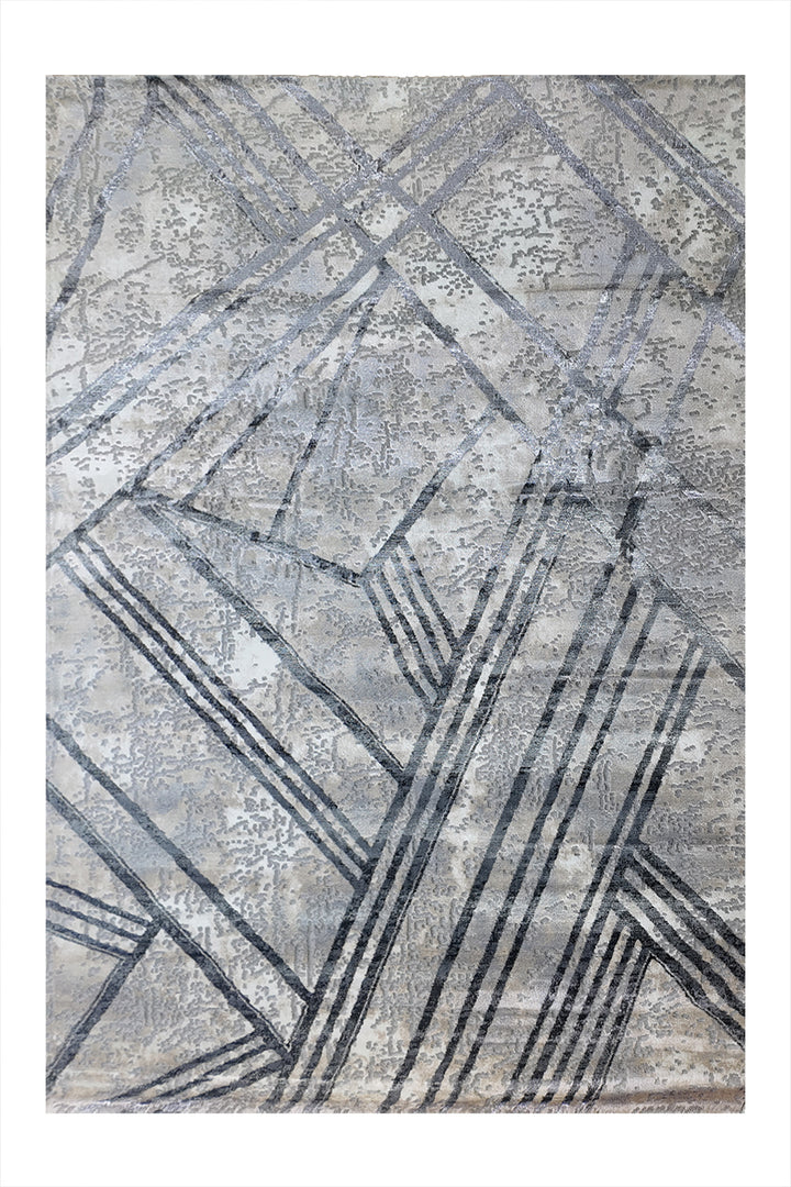 Turkish Modern Festival-1 Rug - 5.2 x 7.5  FT - Gray  Superior Comfort, Modern Style Accent Rugs