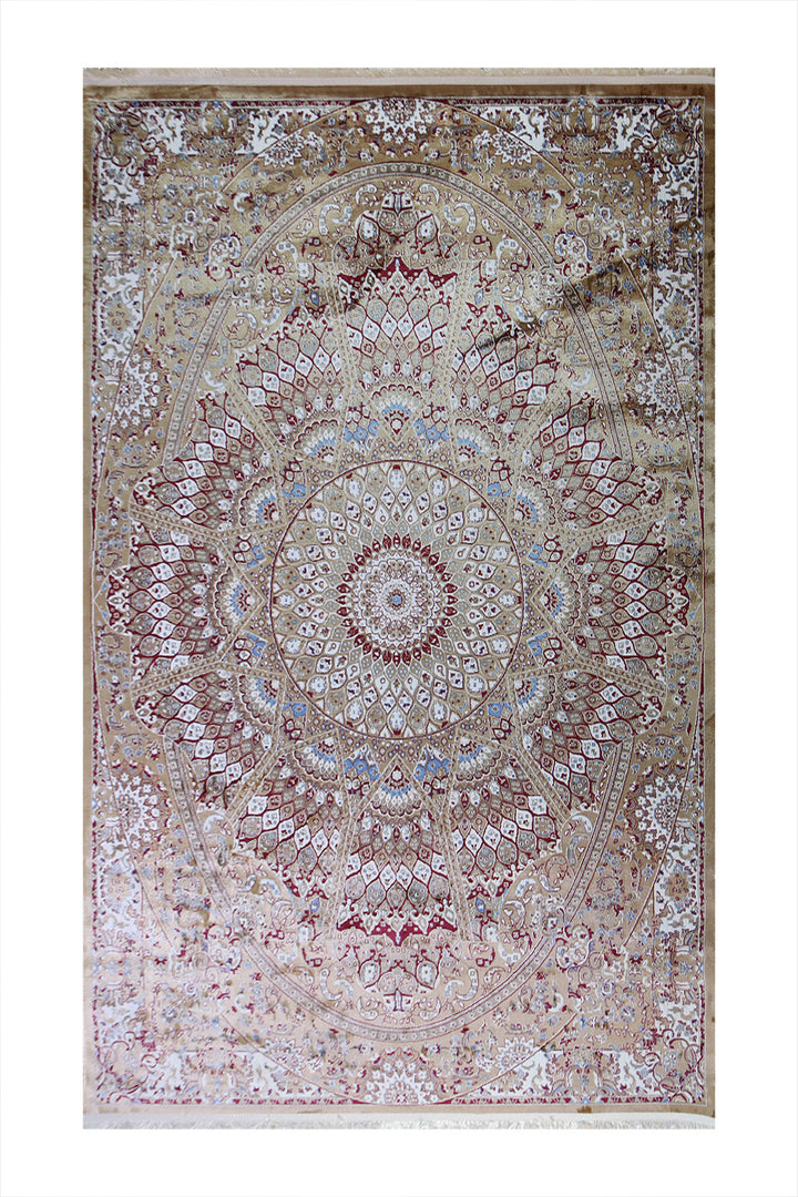 Turkish Modern  Festival Wd Rug  - 6.5 x 9.8 FT - Brown -  Luxurious Woven Masterpiece 50% Off!