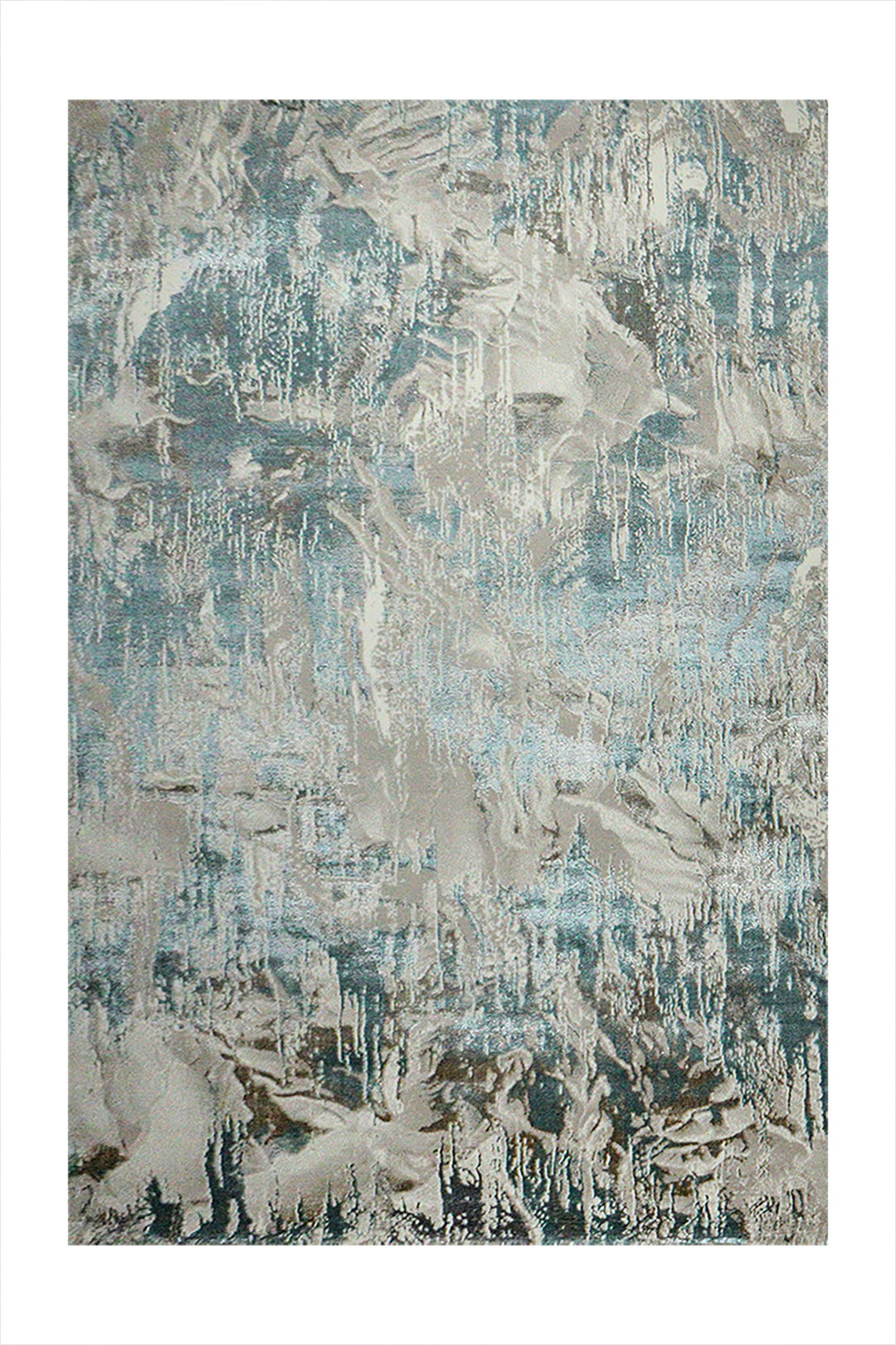 Turkish Matrix Rug - 4.9 x 7.3 FT - Contemporary Abstract Elegance with Premium Quality