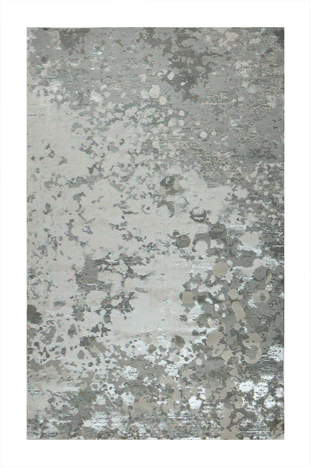 Turkish Modern Festival 1 Rug - 4.9 x 8.0 FT - Gray - Sleek and Minimalist for Chic Interiors