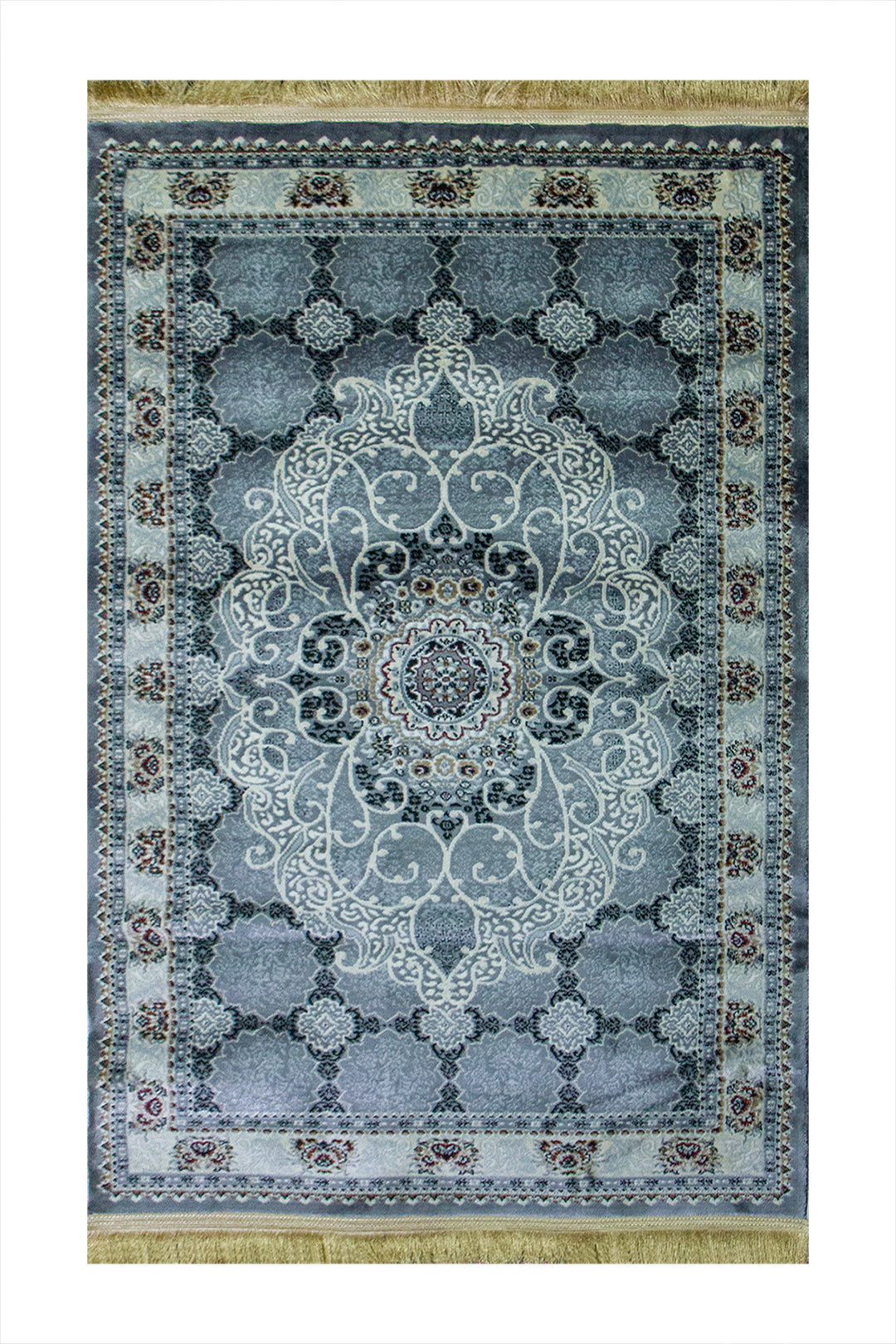 Classical Turkish Topaz Rug - 3.2 x 4.9 FT - Resilient Construction for Long-Lasting Use