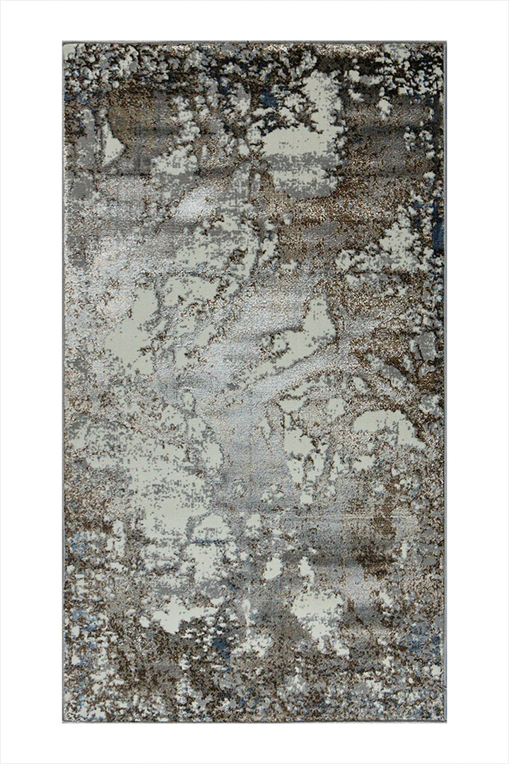 Turkish Modern Festival 1 - 2.6 x 4.9 FT - Gray - Sleek and Minimalist for Chic Interiors