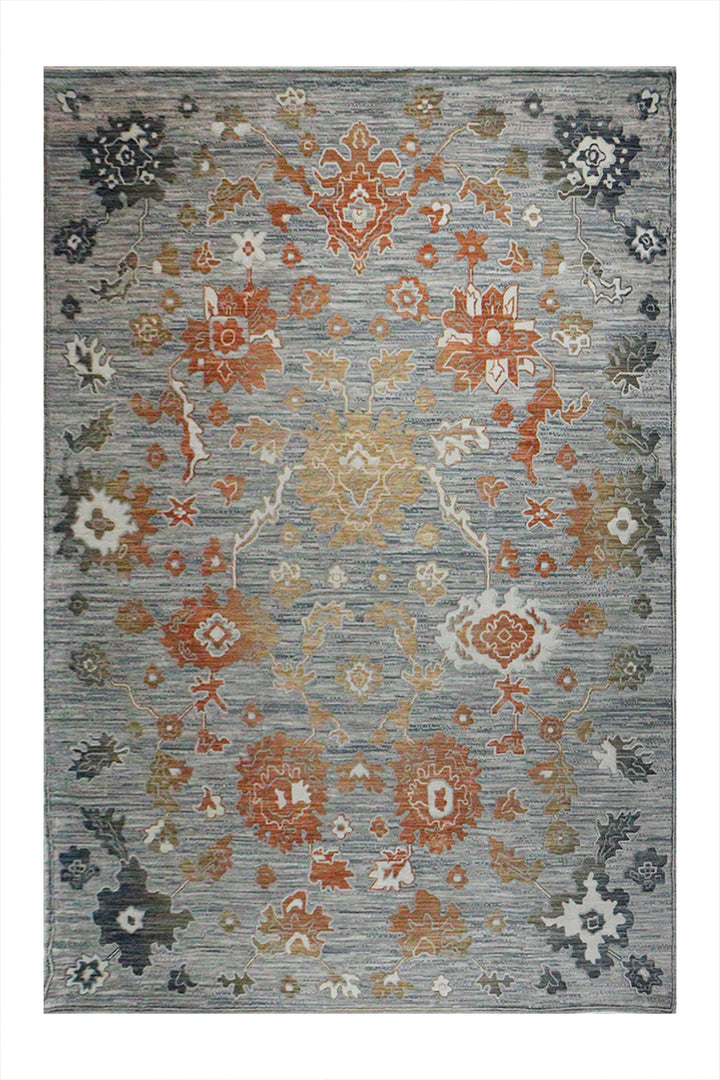 Turkish Modern Festival 1 Rug - 7.5 x 9.5 FT - Gray - Sleek and Minimalist for Chic Interiors