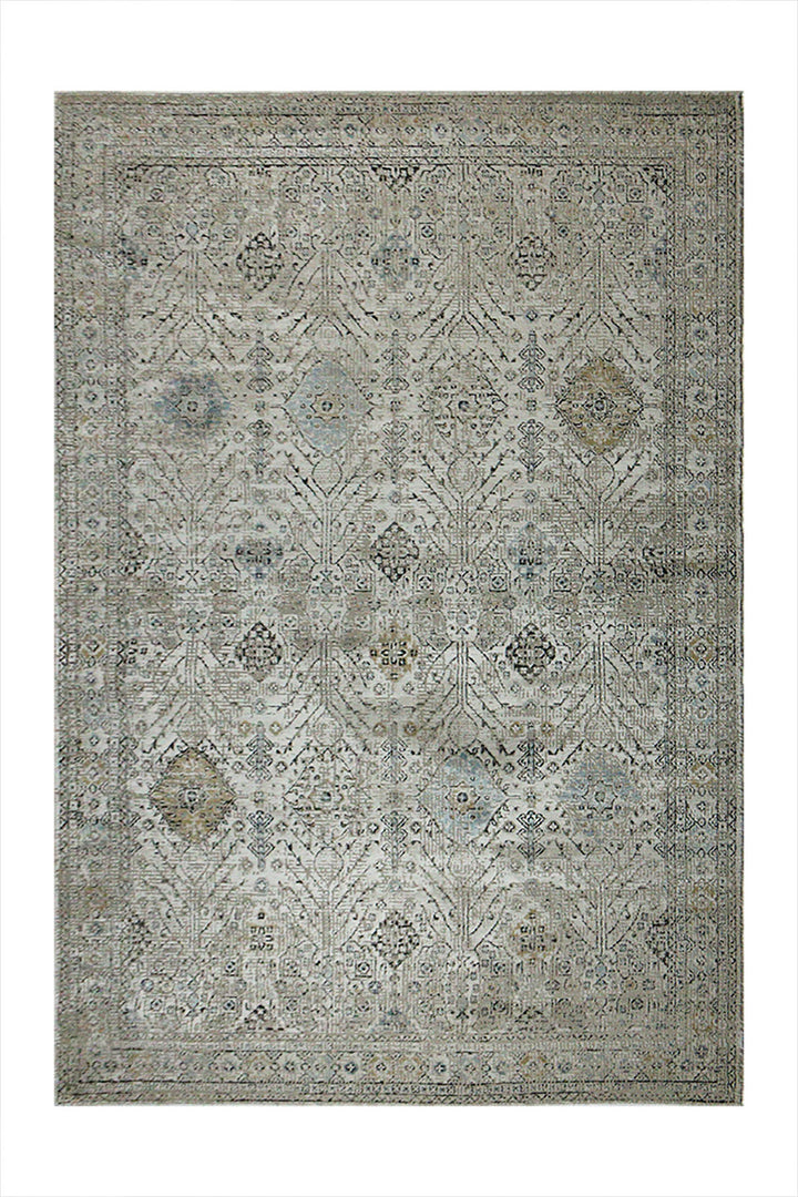 Turkish Modern Festival 1 - 5.2 x 7.5 FT - Cream - Sleek and Minimalist for Chic Interiors