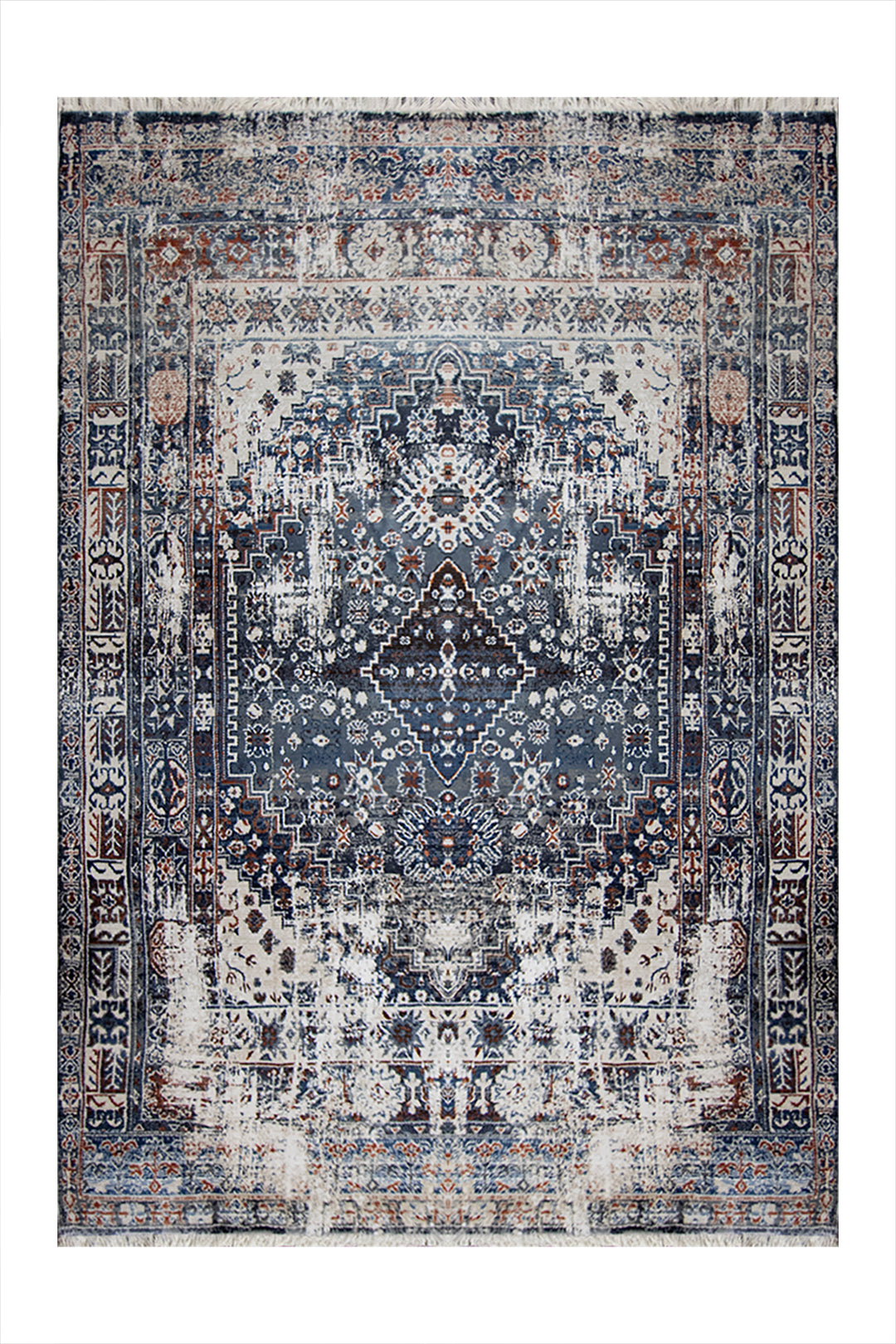 Turkish Allure Rug - 3.9 x 5.9 FT -  Gray - Elegant Woven Design with Premium Quality