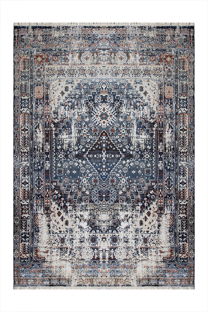 Turkish Allure Rug - 3.9 x 5.9 FT -  Gray - Elegant Woven Design with Premium Quality