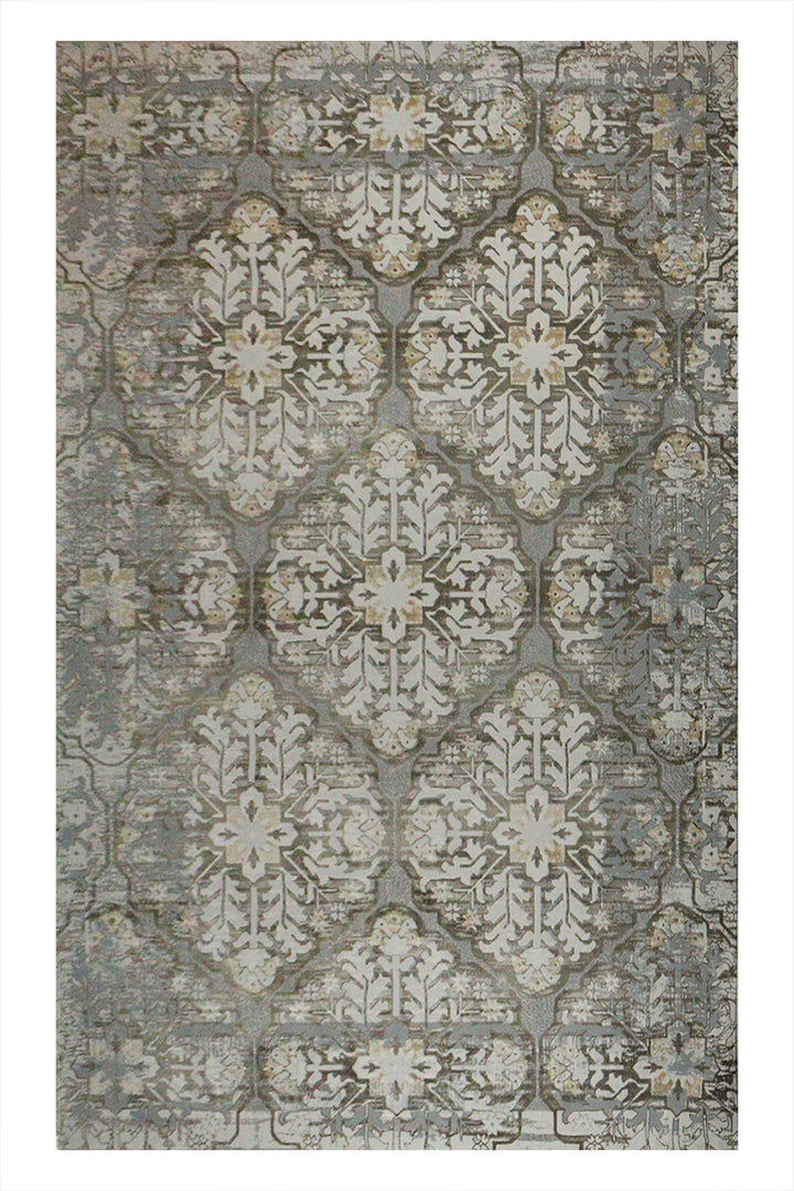 Turkish Modern Festival 1 Rug - 7.7 x 9.9 FT - Gray - Sleek and Minimalist for Chic Interiors