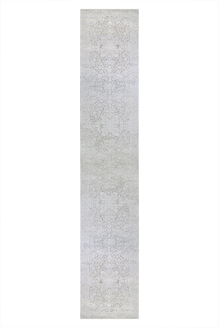 Turkish Modern  Festival Wd Rug  - 2.2 x 20 FT - Beige -  Luxurious Woven Masterpiece 50% Off!