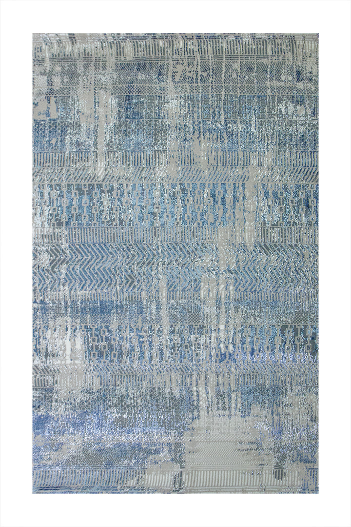 Turkish Matrix Rug - 3.2 x 4.9 FT - Contemporary Abstract Elegance with Premium Quality