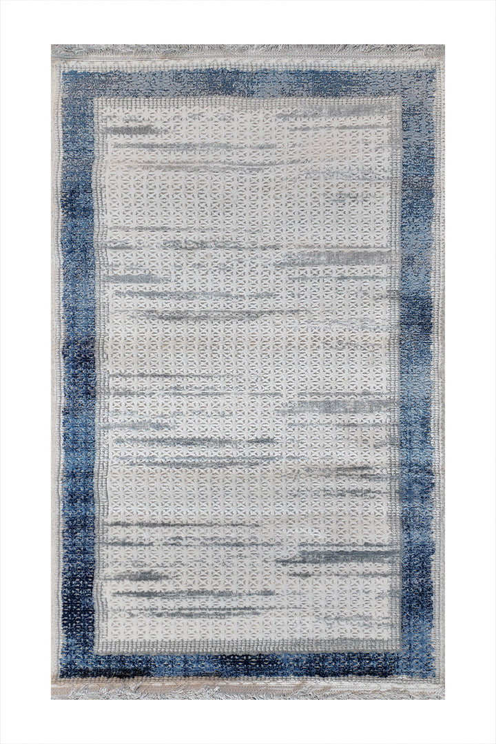 Irani Farsh E Firozeh-P Rug - 2.6 x 4.9  FT - Beige and  Blue  Superior Comfort, Modern Style Accent Rugs