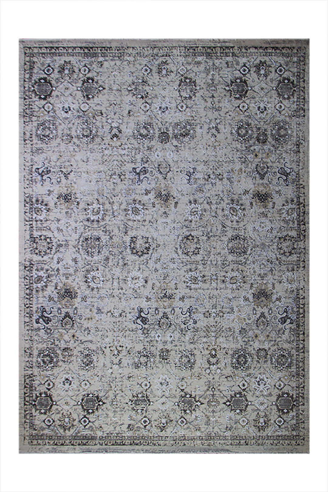 Turkish Modern  Festival Plus Rug - 6.5 x 9.5 FT - Gray - Superior Comfort, Modern Style Accent Rugs