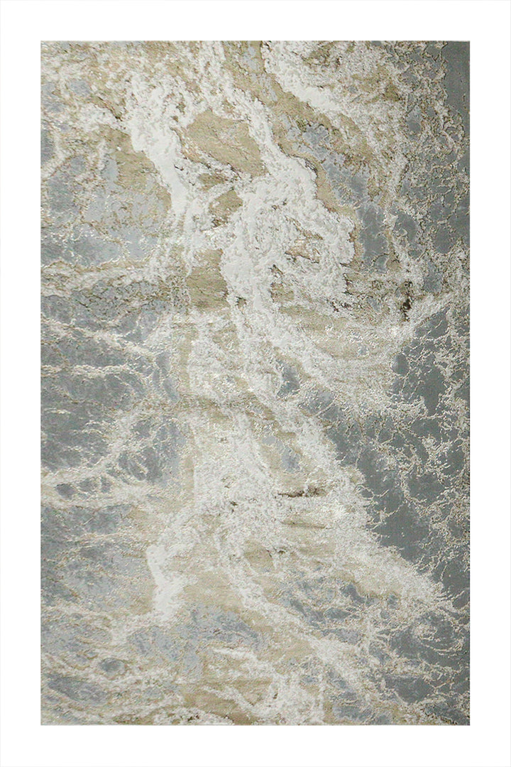 Turkish Modern Festival 1 Rug - 4.9 x 8.0 FT - Beige - Sleek and Minimalist for Chic Interiors