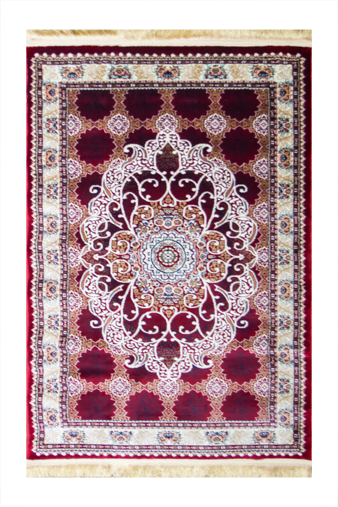 Classical Turkish Topaz Rug - 3.2 x 4.9 FT - Resilient Construction for Long-Lasting Use