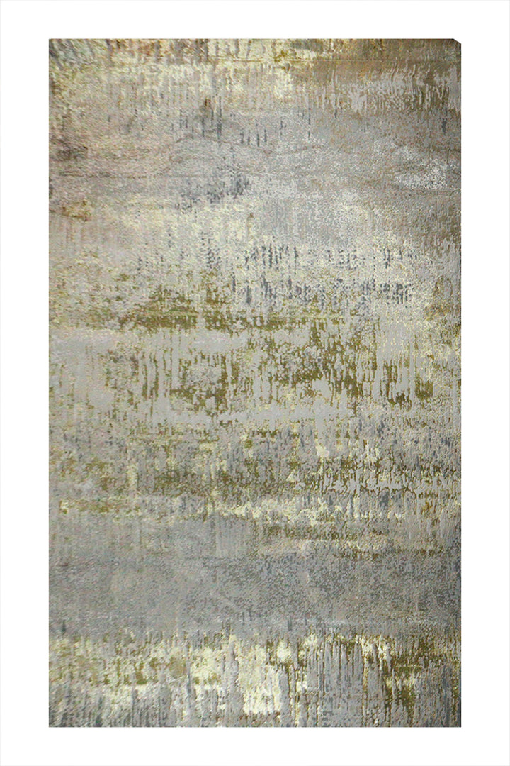 Turkish Modern Festival 1 Rug - 7.8 x 9.8 FT - Yellow - Sleek and Minimalist for Chic Interiors