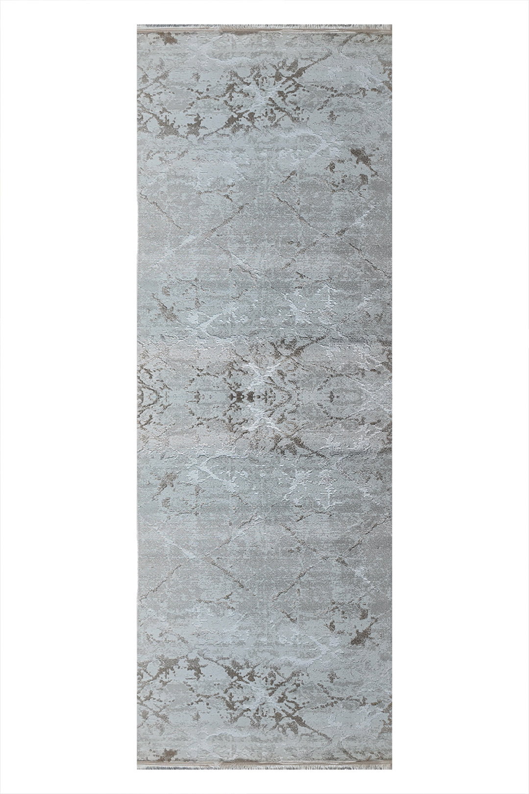 Irani Farsh E Firozeh-P Rug - 3.2 x 13.1  FT - Gray  Superior Comfort, Modern Style Accent Rugs