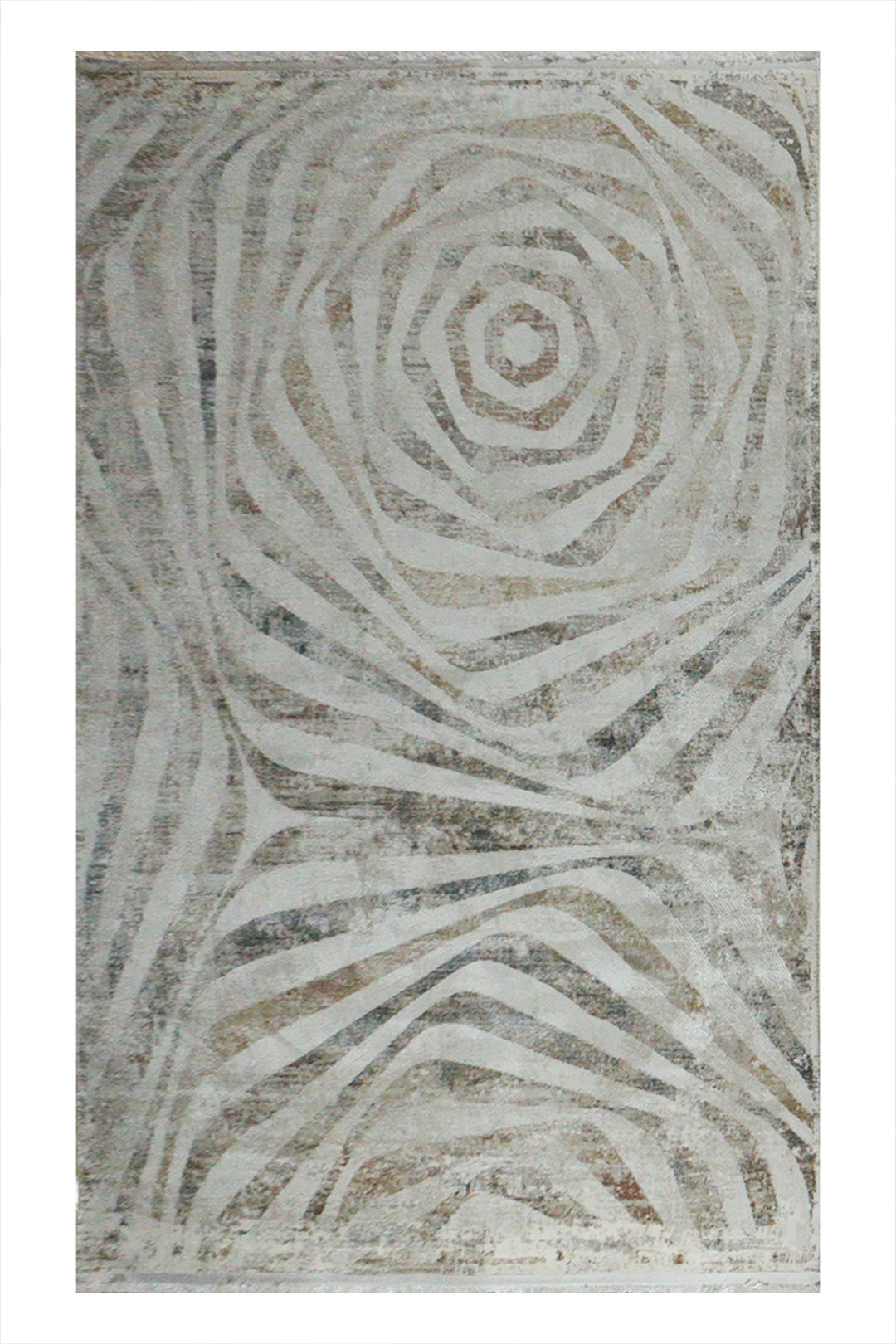 Turkish Modern  Festival WD Rug - White - 5.2 x 7.5 FT - Superior Comfort, Modern Style Accent Rug