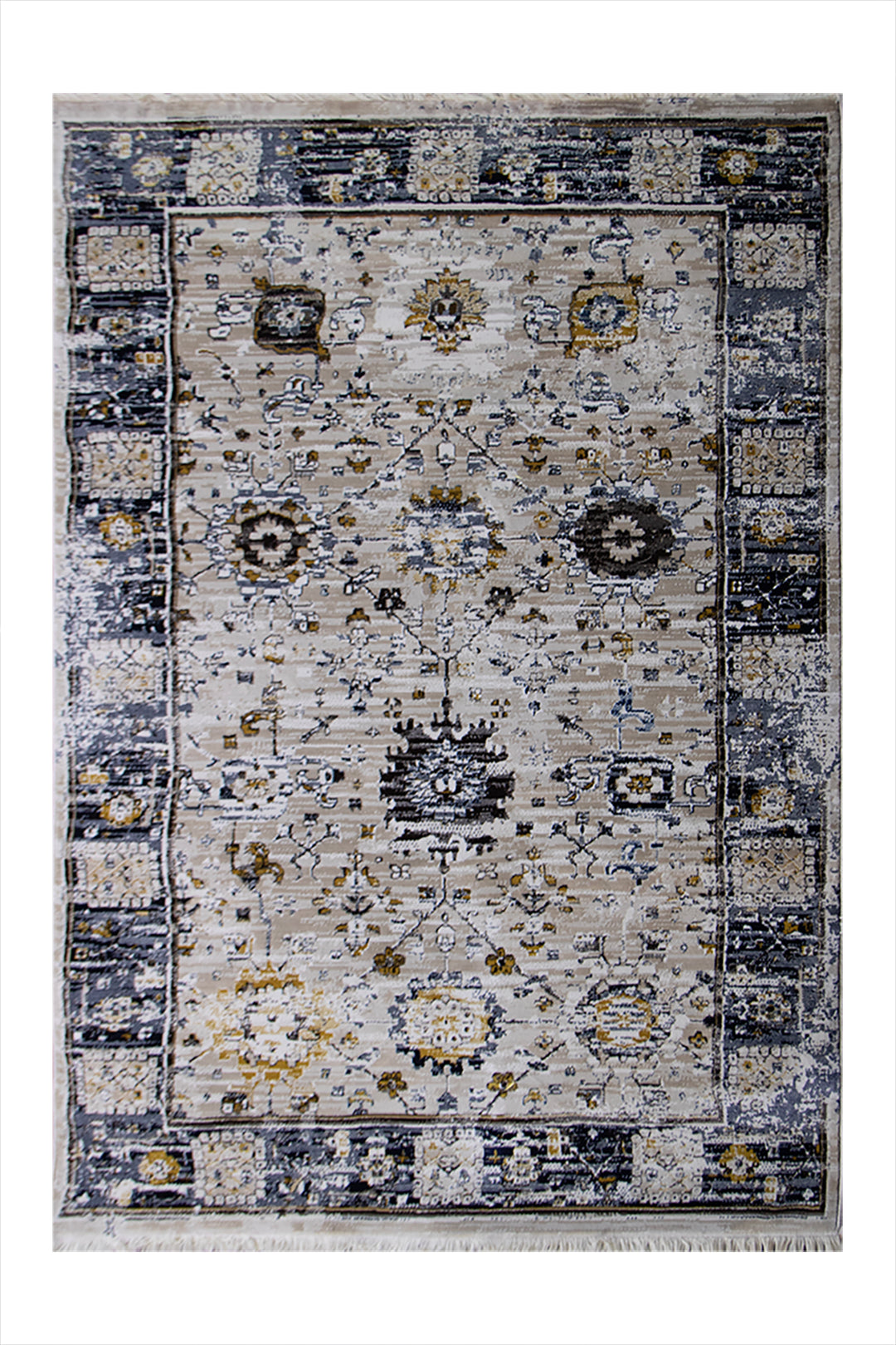 Turkish Allure Rug - 3.9 x 5.9 FT -  Beige - Elegant Woven Design with Premium Quality