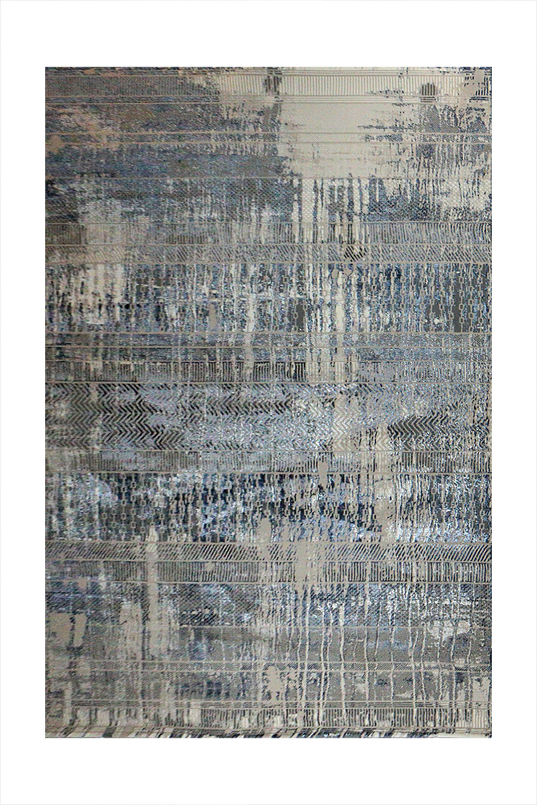 Turkish Matrix Rug - 6.5 x 9.5 FT - Contemporary Abstract Elegance with Premium Quality