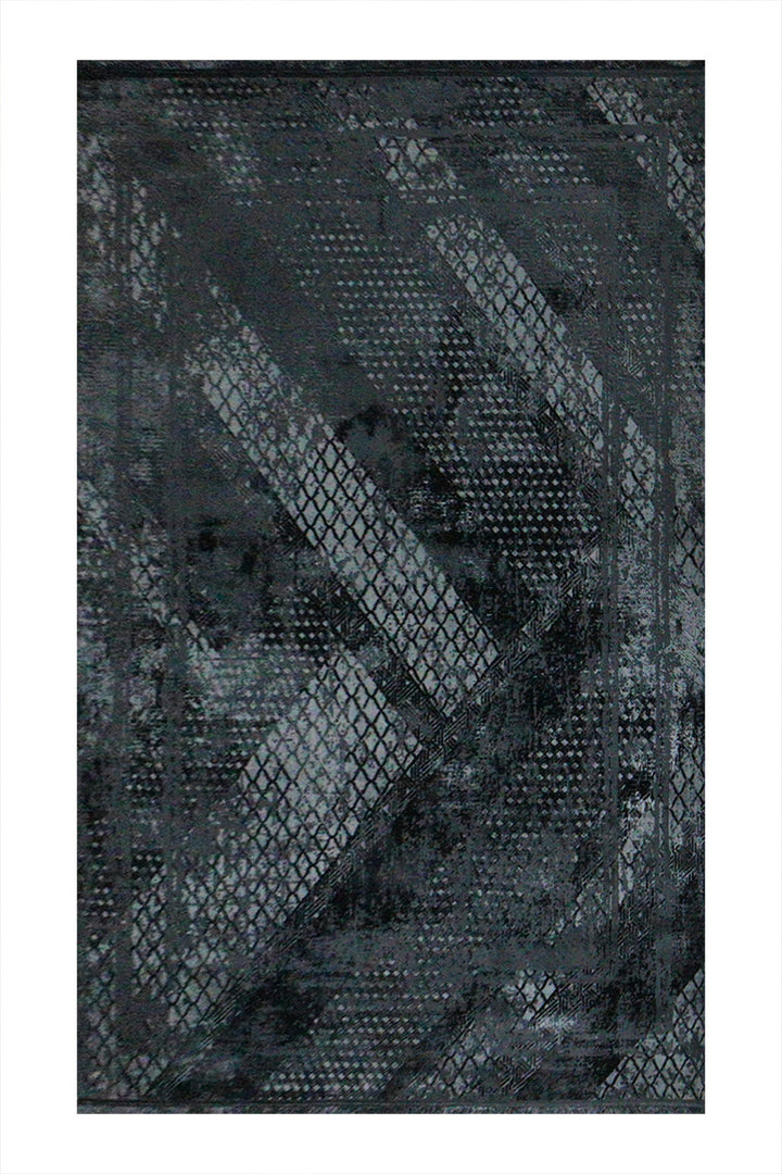 Turkish Modern  Festival WD Rug - Black - 5.2 x 7.5 FT - Superior Comfort, Modern Style Accent Rug