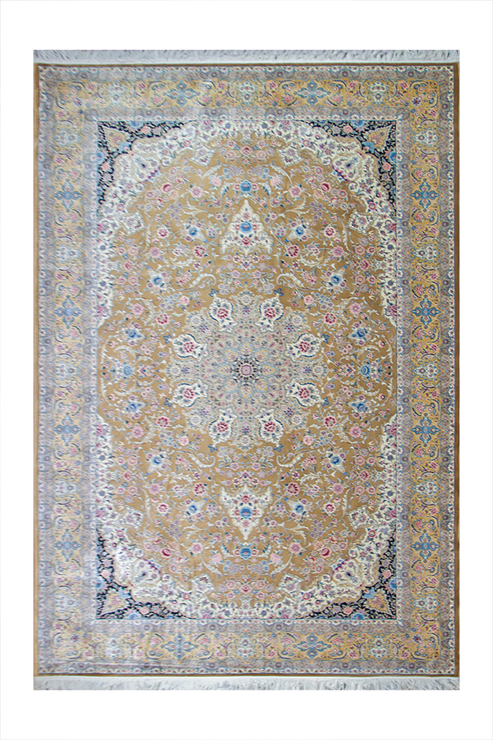 Turkish Premium Slik 1500  Rug - 6.5 x 9.8 FT - Brown - Resilient Construction for Long-Lasting Use