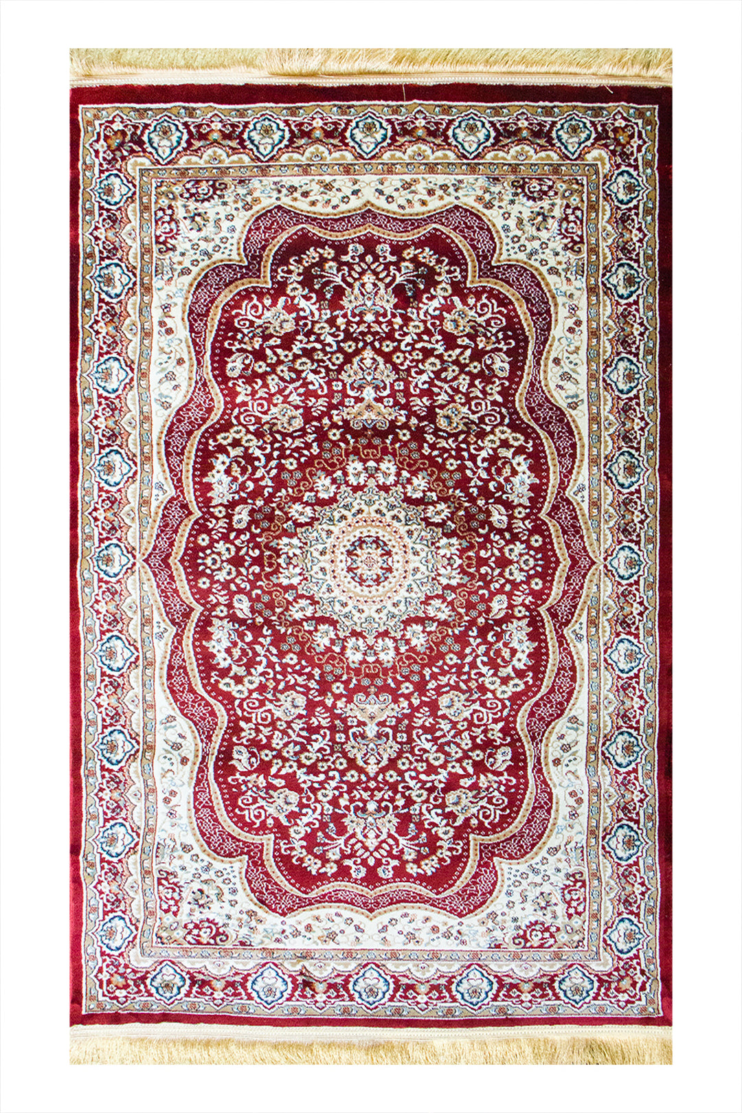 Classical Turkish Topaz Rug - 3.2 x 4.9 FT - Resilient Construction for Long-Lasting Use