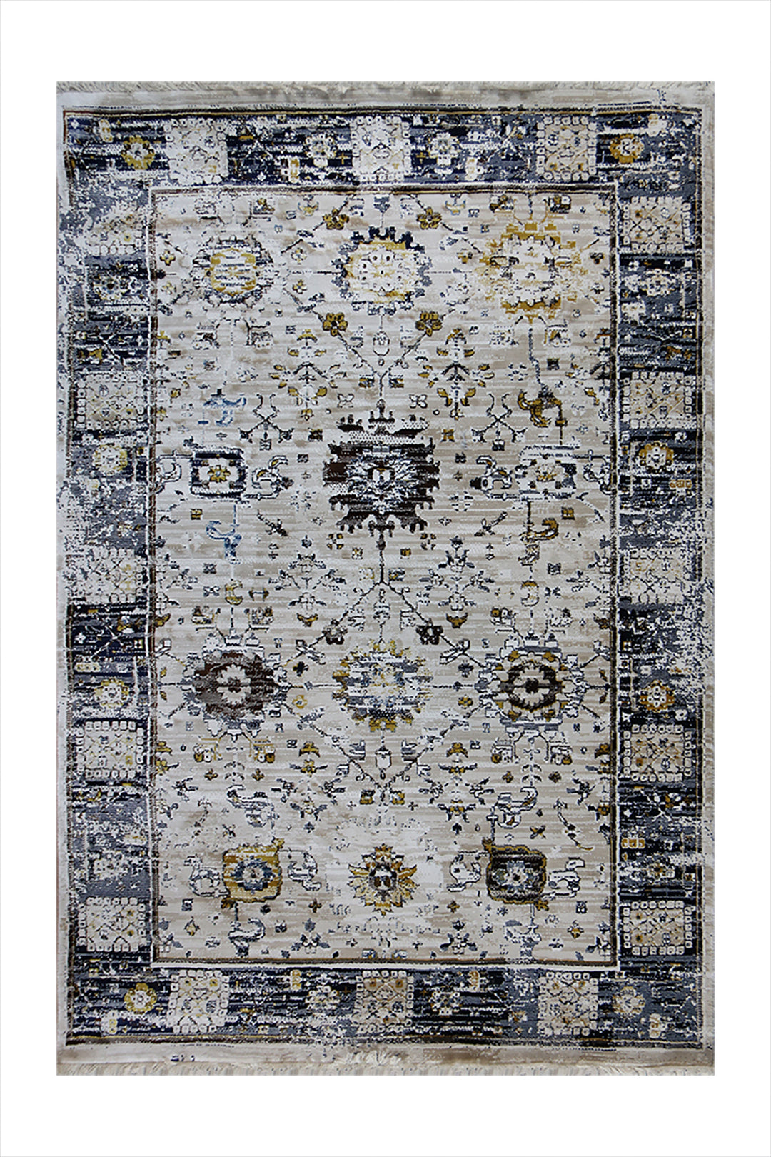 Turkish Allure Rug - 3.9 x 5.9  FT - Beige  Superior Comfort, Modern Style Accent Rugs