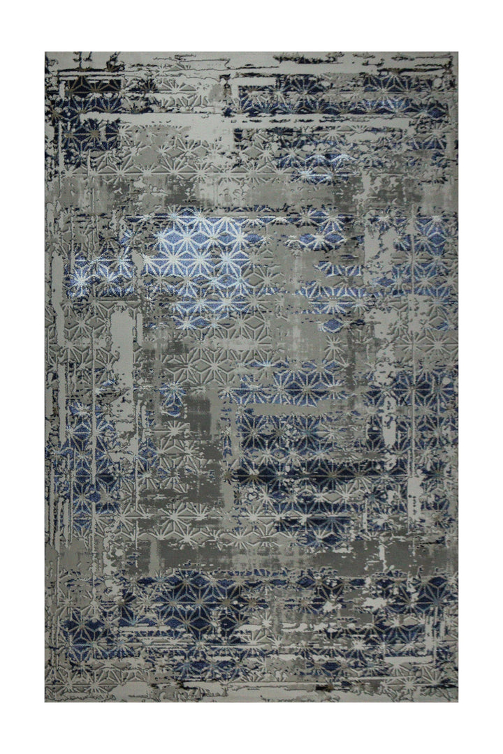 Turkish Modern Festival 1 - 5.2 x 7.5 FT - Gray - Sleek and Minimalist for Chic Interiors