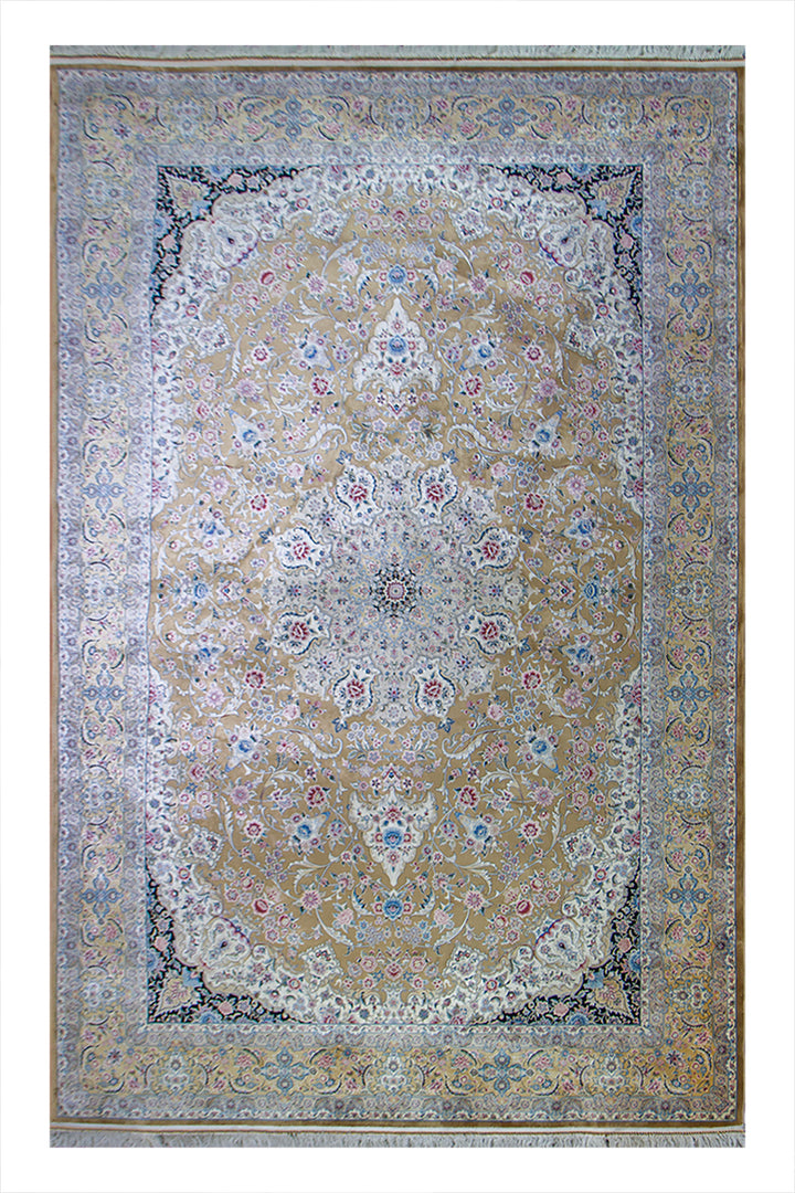 Turkish Premium Slik 1500  Rug - 6.5 x 9.8 FT - Brown - Resilient Construction for Long-Lasting Use