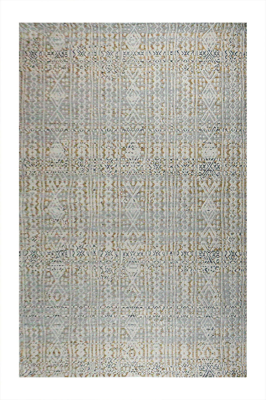 Turkish Modern Festival 1 Rug - 7.5 x 9.5 FT - Cream - Sleek and Minimalist for Chic Interiors