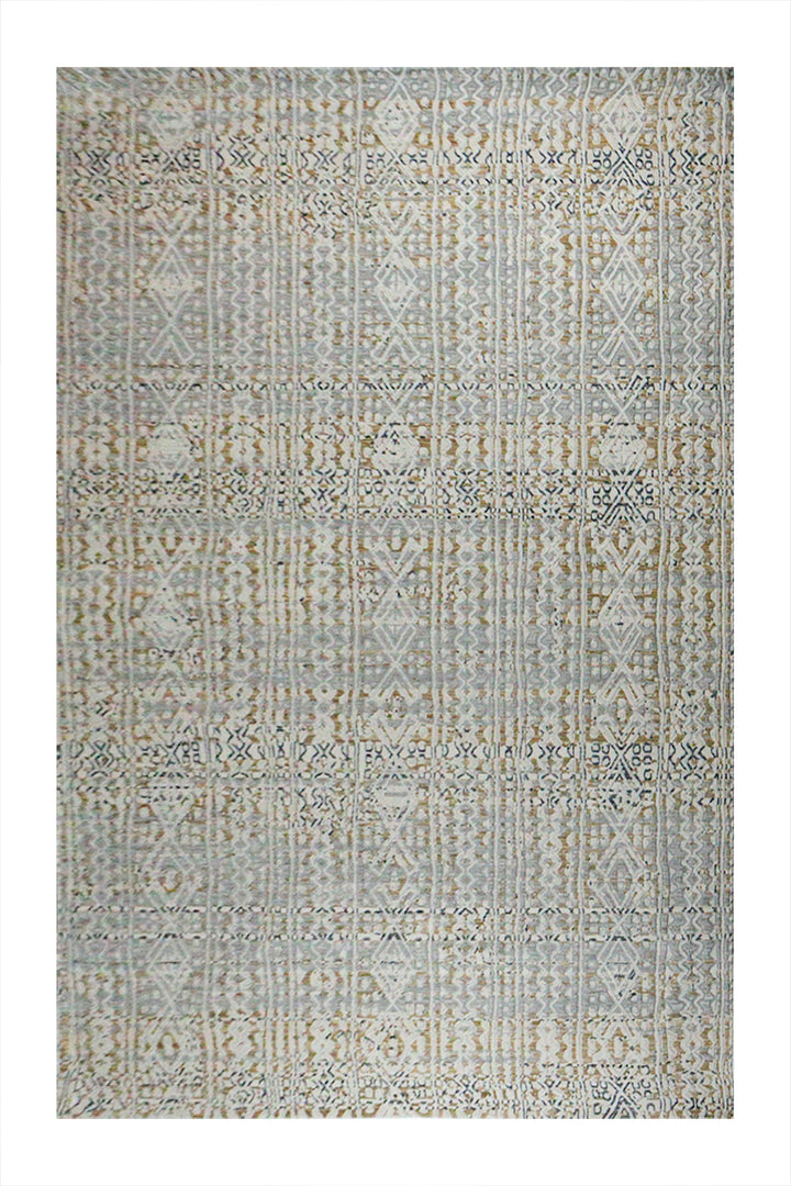 Turkish Modern Festival 1 Rug - 7.5 x 9.5 FT - Cream - Sleek and Minimalist for Chic Interiors