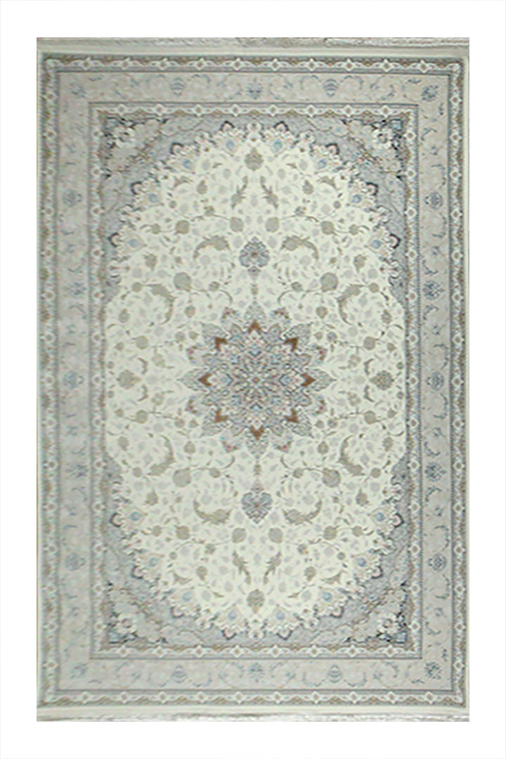 Turkish Authentic Rug - 6.5 x 9.8 FT - Beige - Sleek and Minimalist for Chic Interiors