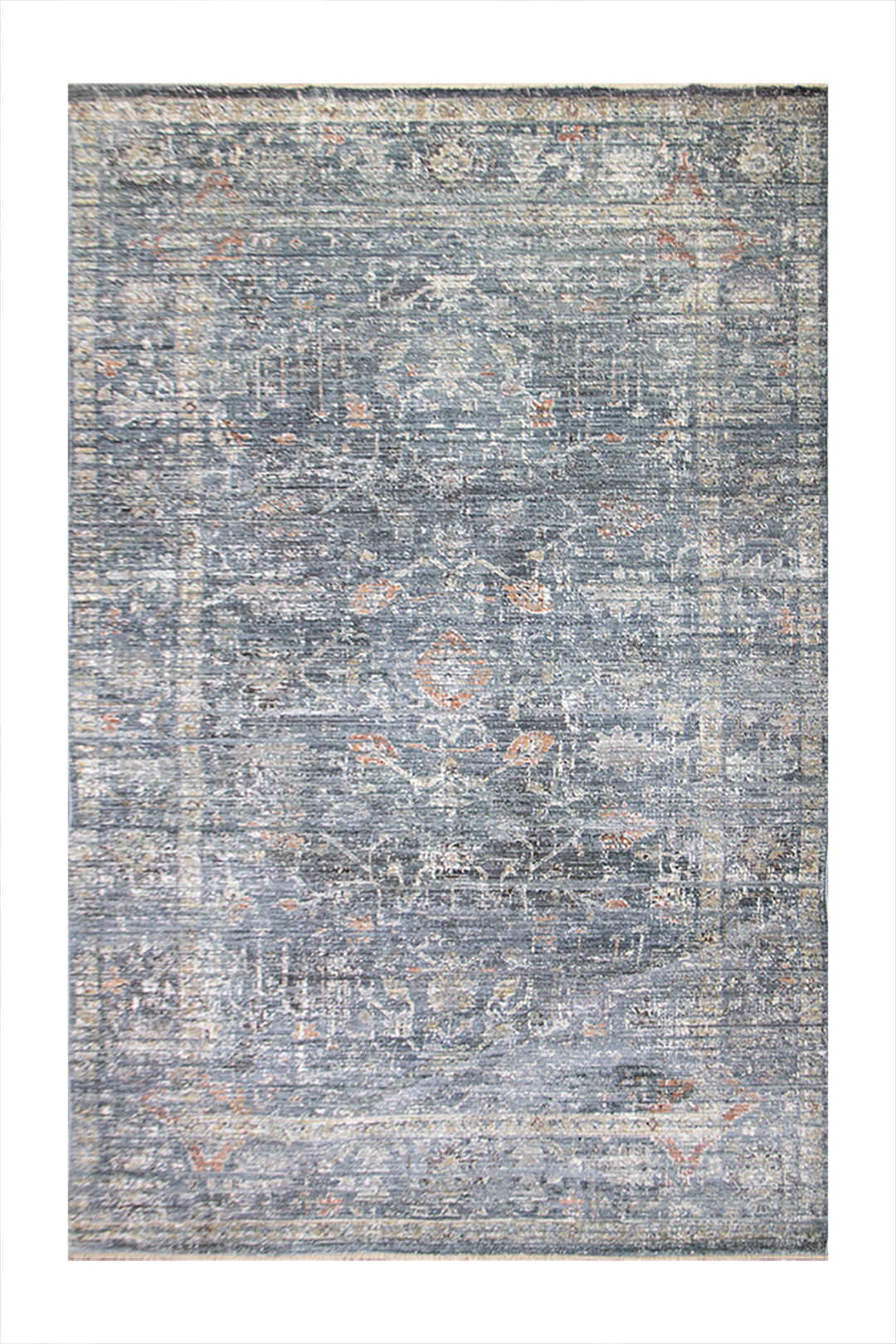 Turkish Modern  Festival Plus Rug - 5.2 x 7.6 FT - Blue - Superior Comfort, Modern Style Accent Rugs