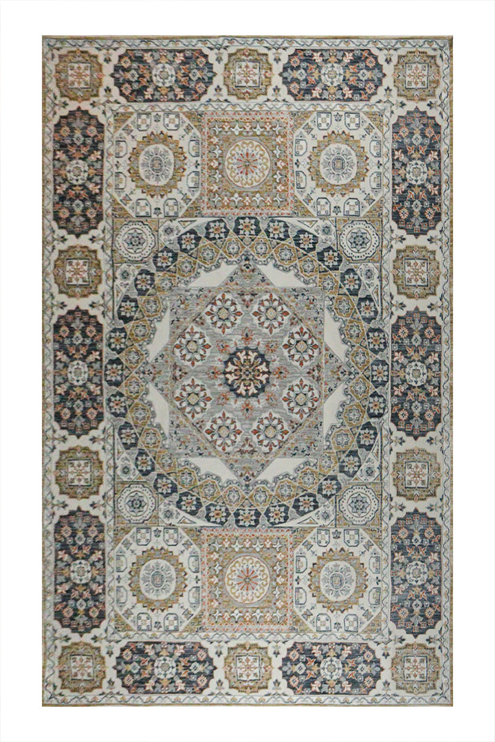 Turkish Modern Festival 1 Rug - 7.5 x 9.5 FT - Gray - Sleek and Minimalist for Chic Interiors