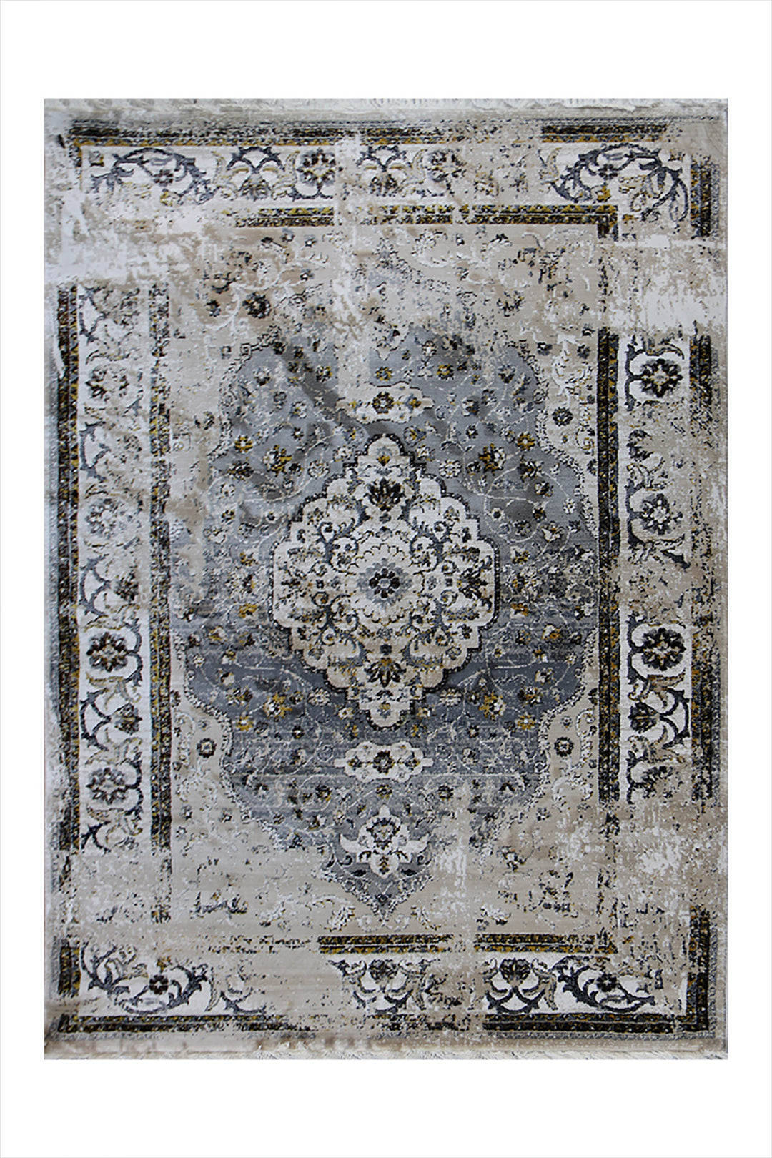 Turkish Allure Rug - 3.9 x 5.9  FT - Beige  Superior Comfort, Modern Style Accent Rugs