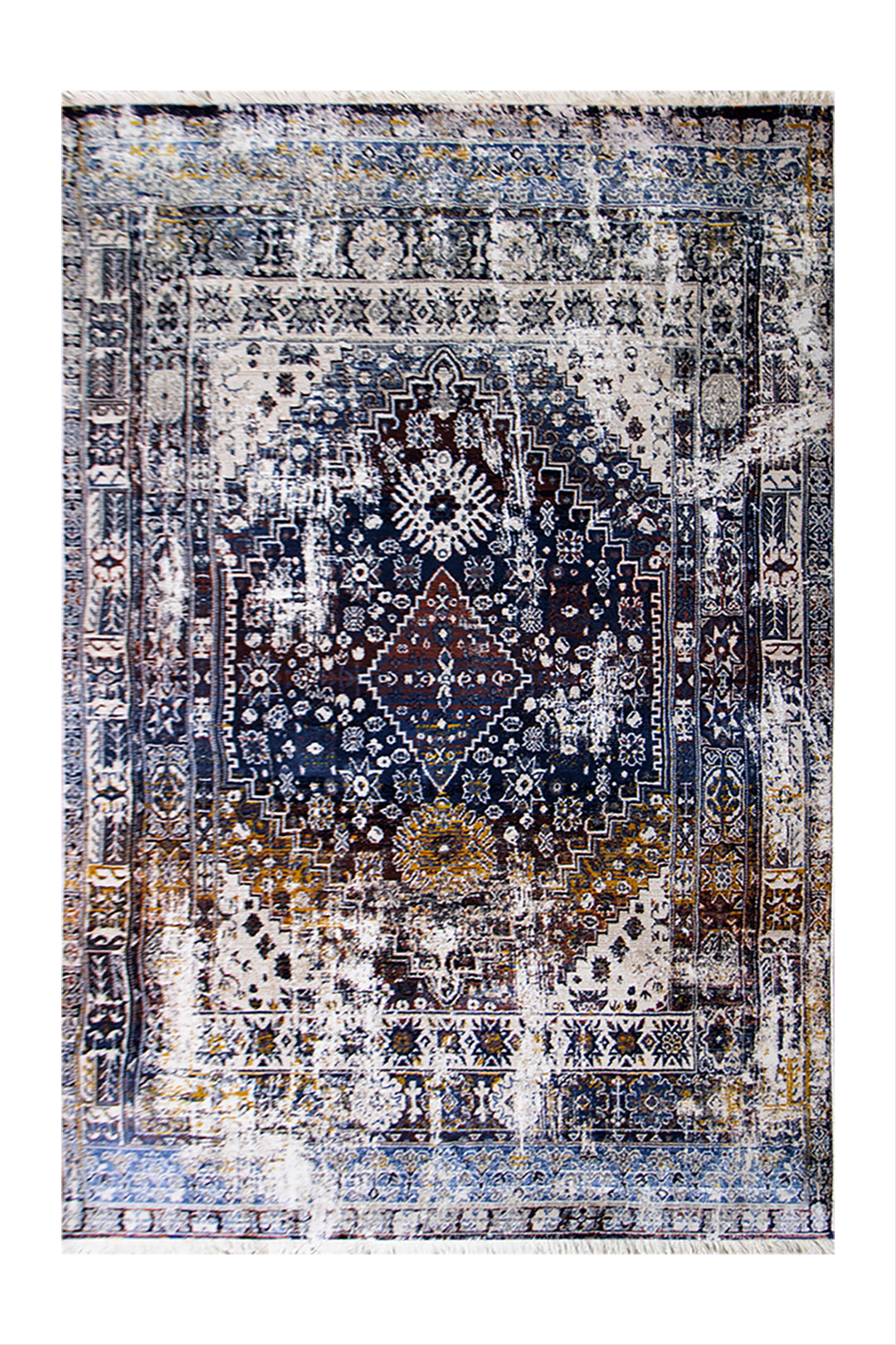 Turkish Allure Rug - 6.5 x 9.8 FT -  Blue - Elegant Woven Design with Premium Quality