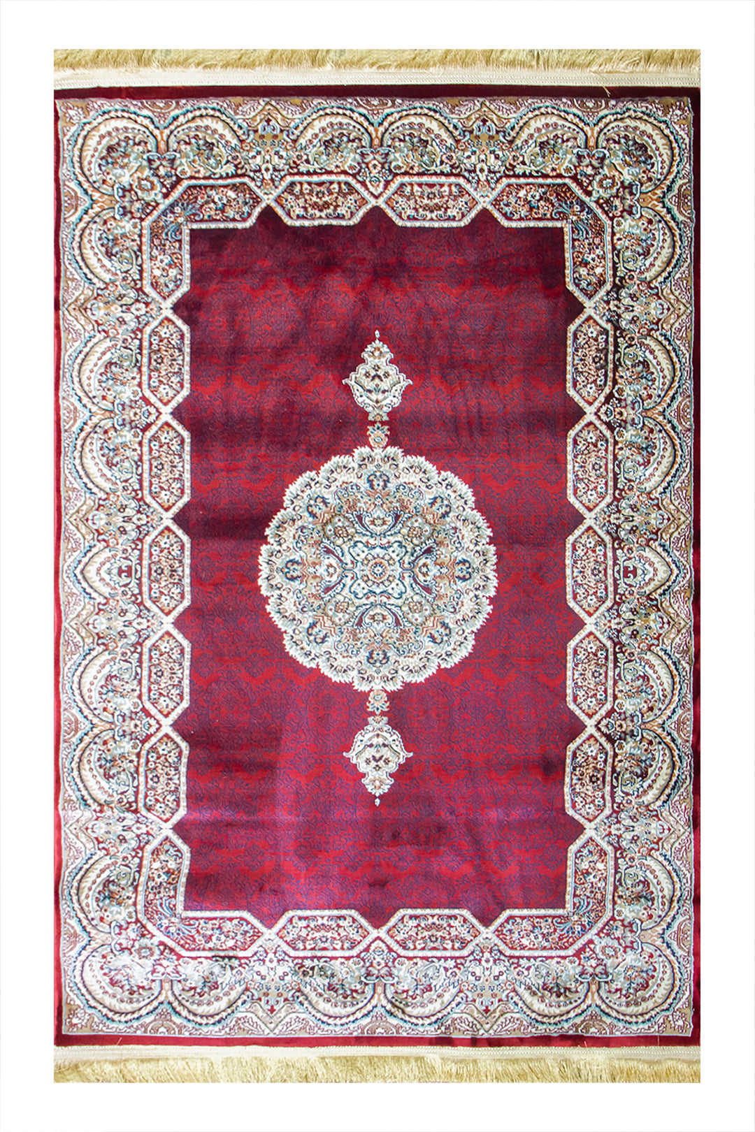 Classical Turkish Topaz Rug - 3.9 x 5.5 FT - Resilient Construction for Long-Lasting Use