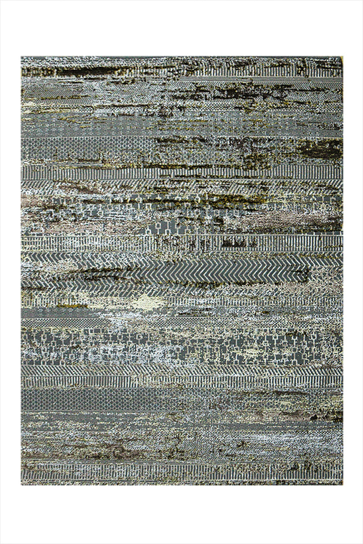 Turkish Matrix Rug - 3.9 x 5.5 FT - Contemporary Abstract Elegance with Premium Quality