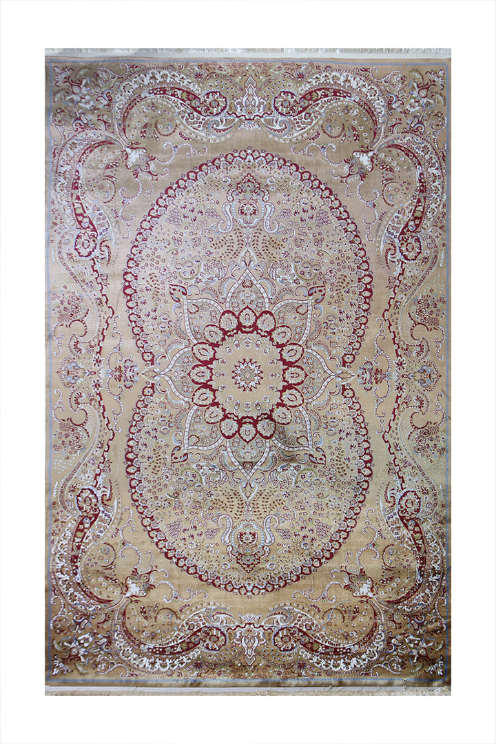 Turkish Modern  Festival Wd Rug  - 6.5 x 9.8 FT - Brown -  Luxurious Woven Masterpiece 50% Off!