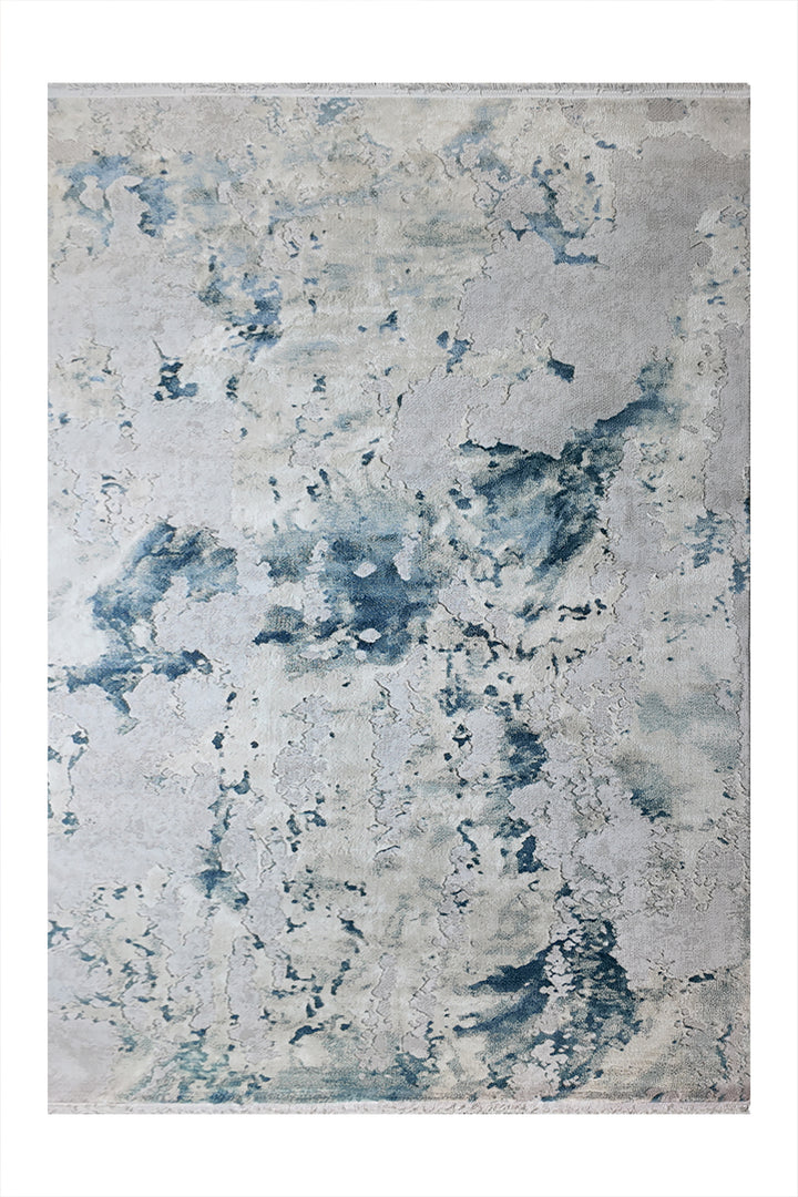 Turkish Modern Festival-1 Rug - 5.2 x 7.5  FT - Blue  Superior Comfort, Modern Style Accent Rugs