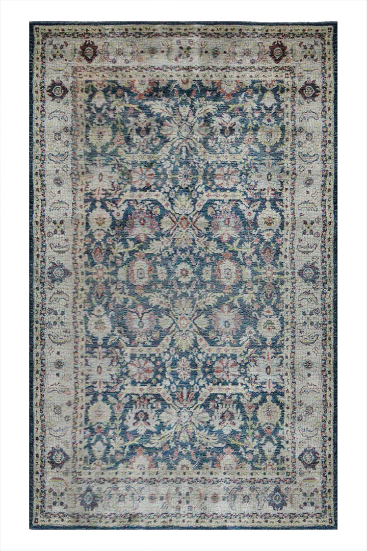 Turkish Modern  Festival WD Rug - Blue - 5.2 x 7.5 FT - Superior Comfort, Modern Style Accent Rug