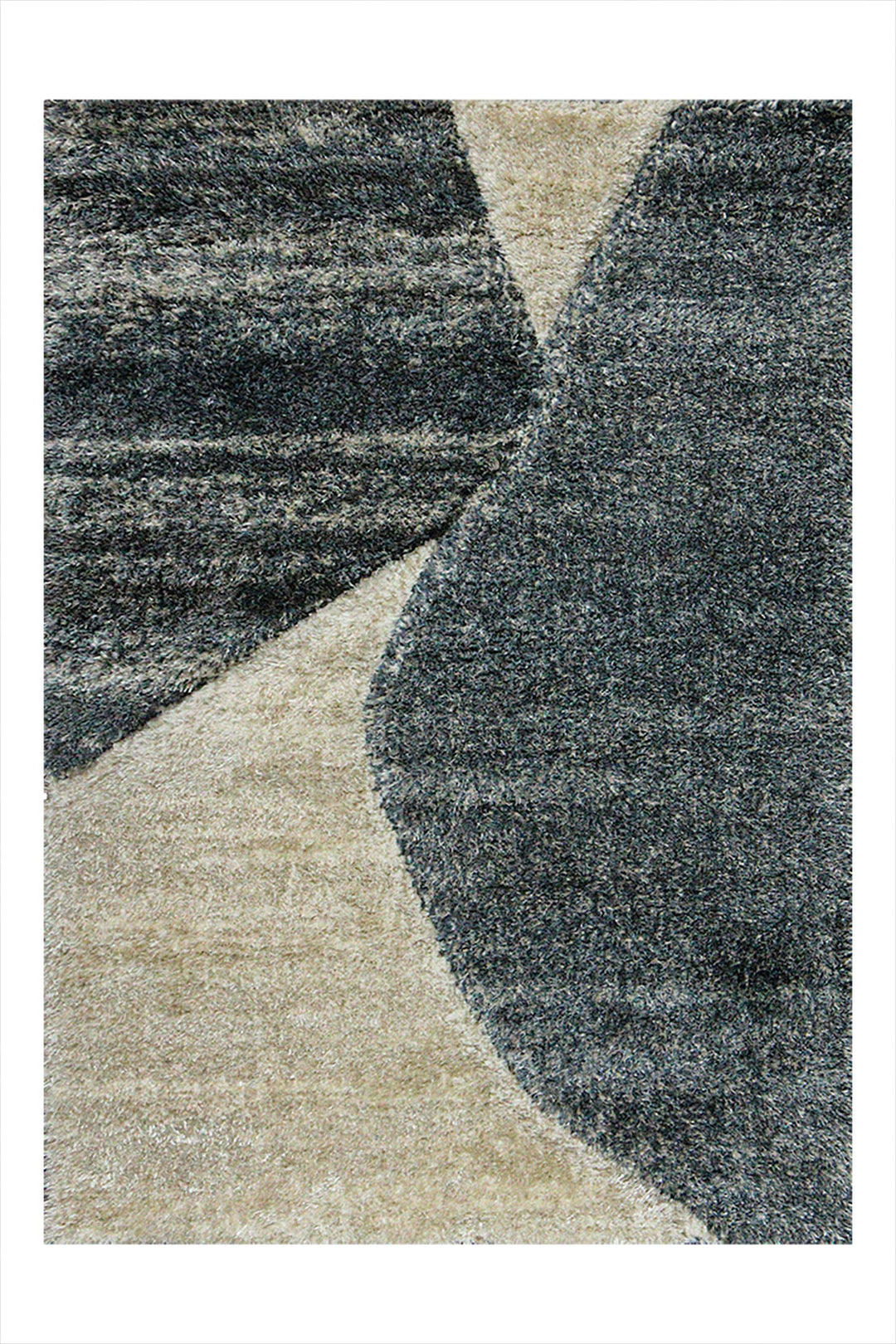 Turkish Shaggy Carlifornia Rug - 3.9 x 5.5 FT - Beige -Fluffy and Durable Floor Rug