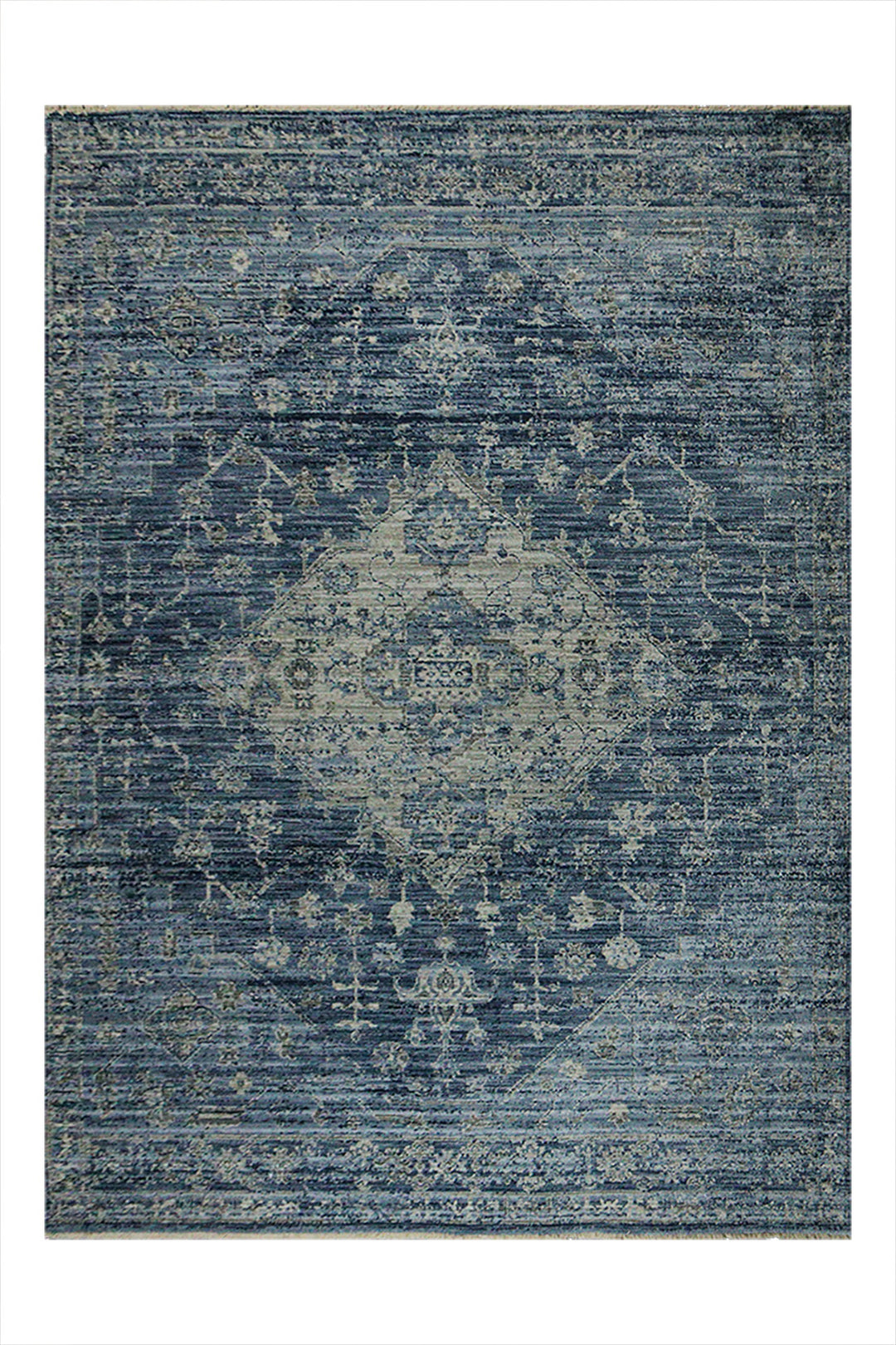 Turkish Modern Festival Plus - 5.2 x 7.6 FT - Navy - Sleek and Minimalist for Chic Interiors